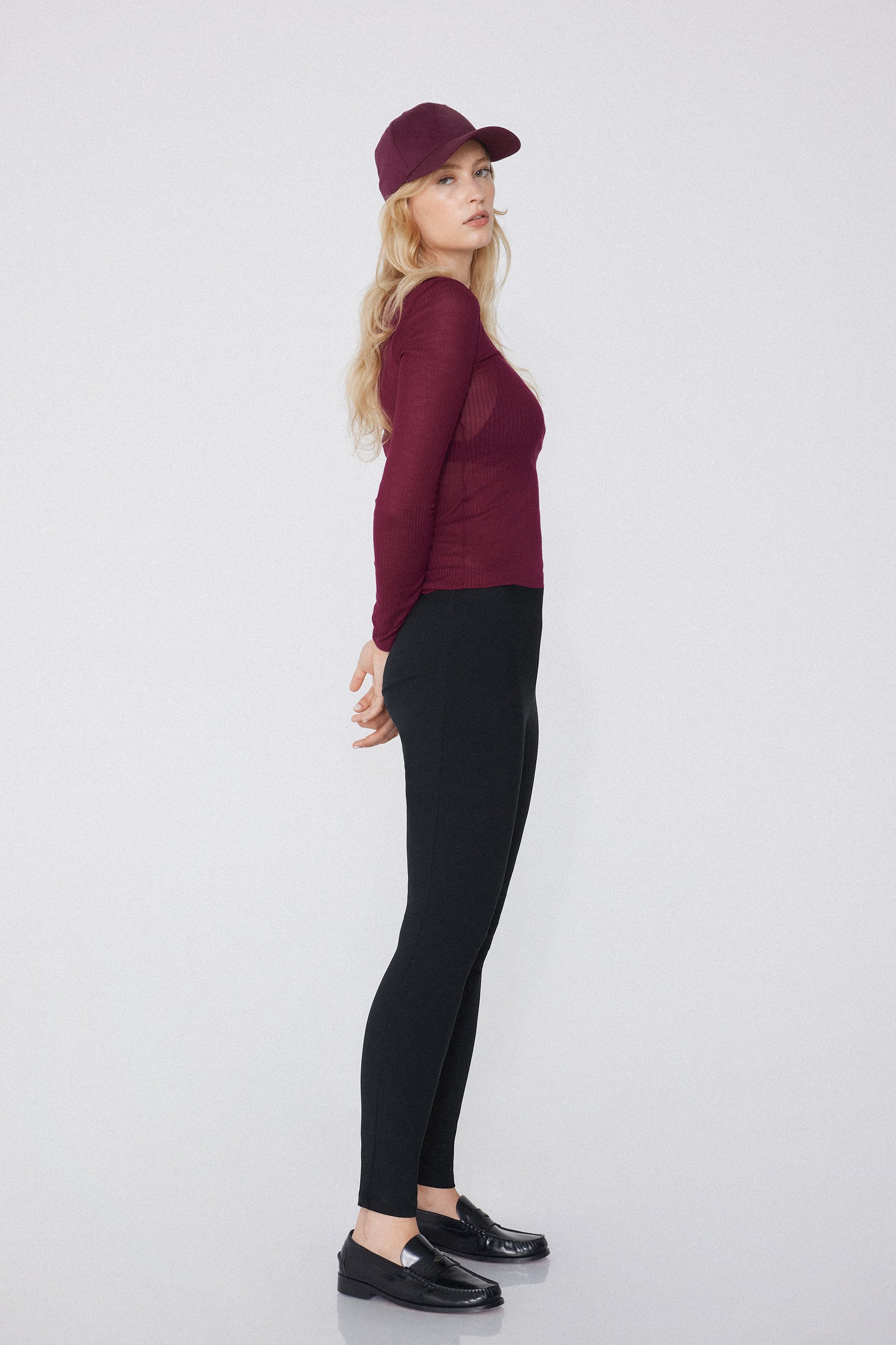 Stretch Cloth Leggings