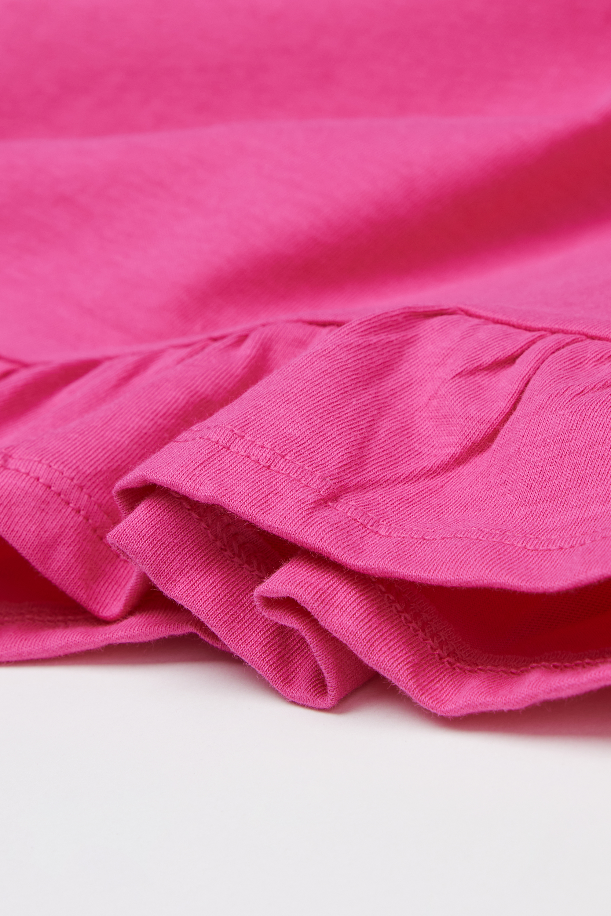 Haut Manches Longues Coton avec Volants