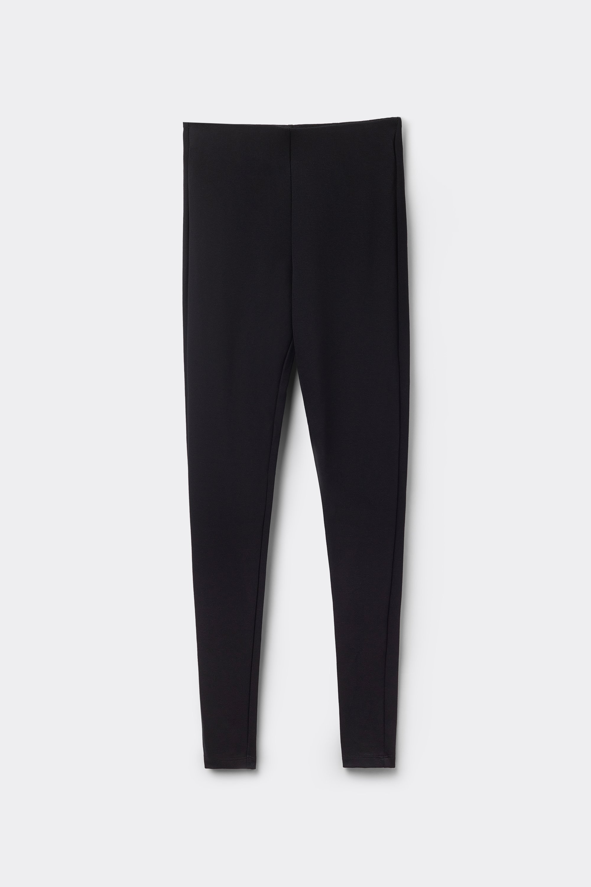 Basic-Leggings aus Milano-Ripp