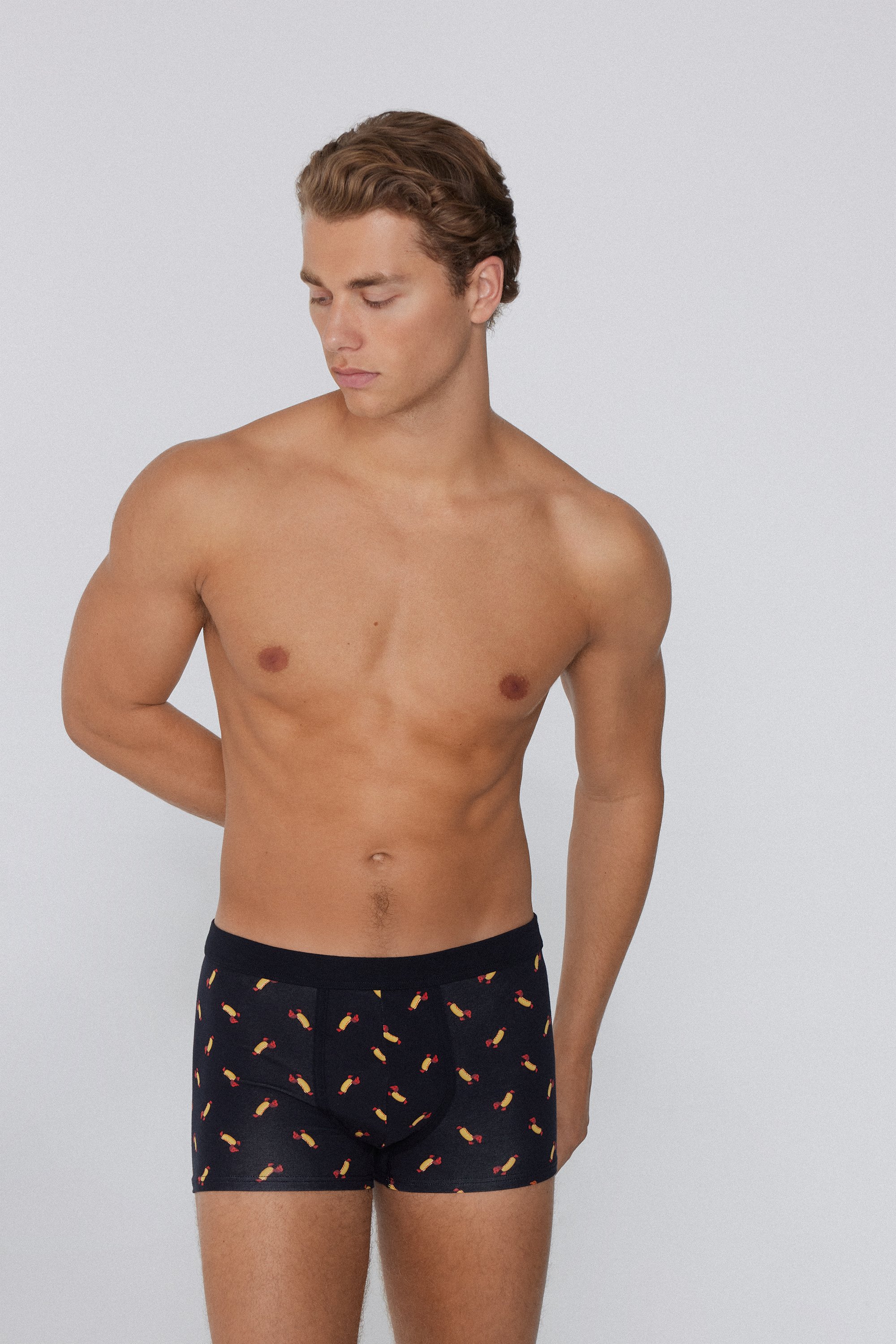 Printed Stretch Cotton Boxers