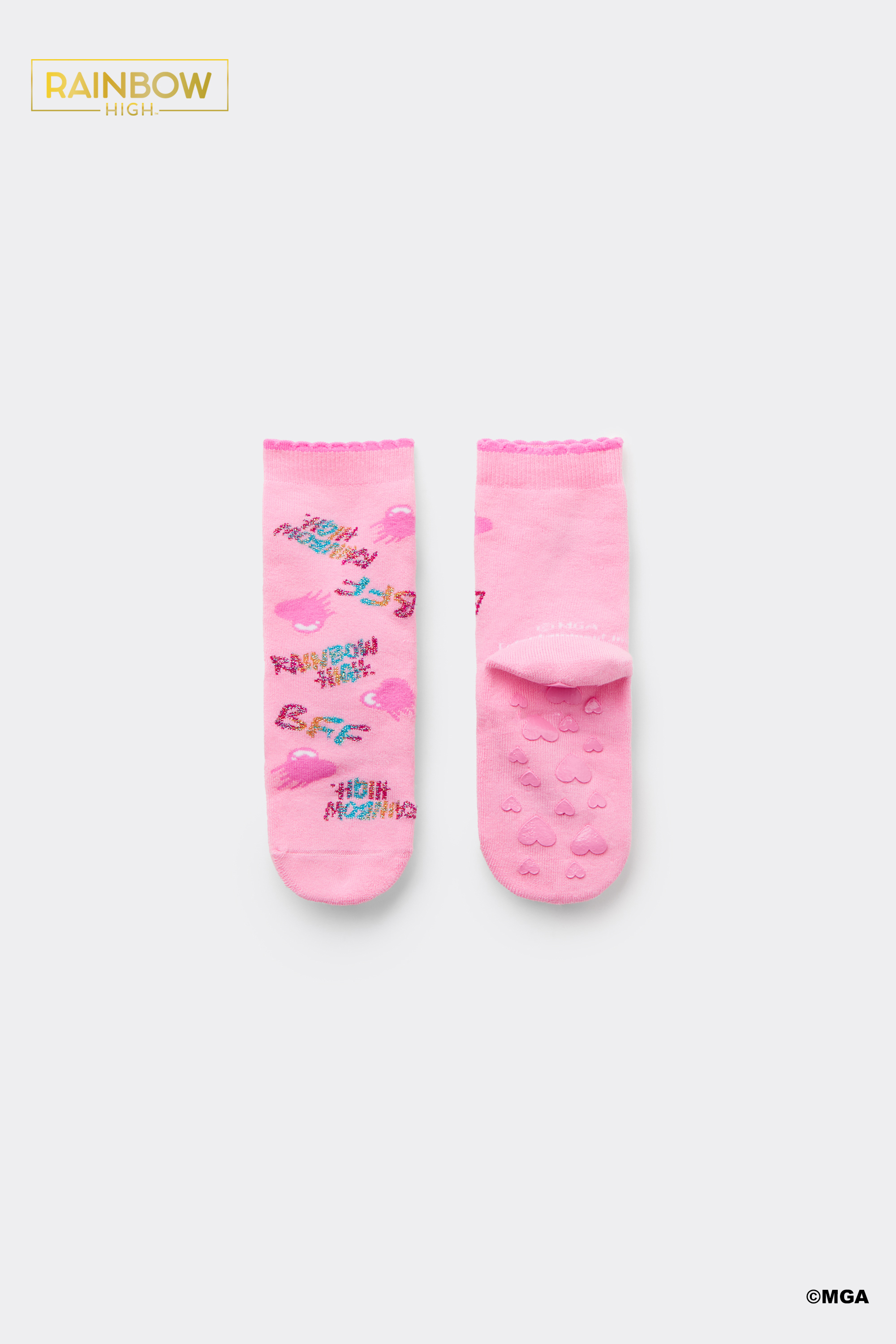 Girls&rsquo; Rainbow High Non-Slip Socks