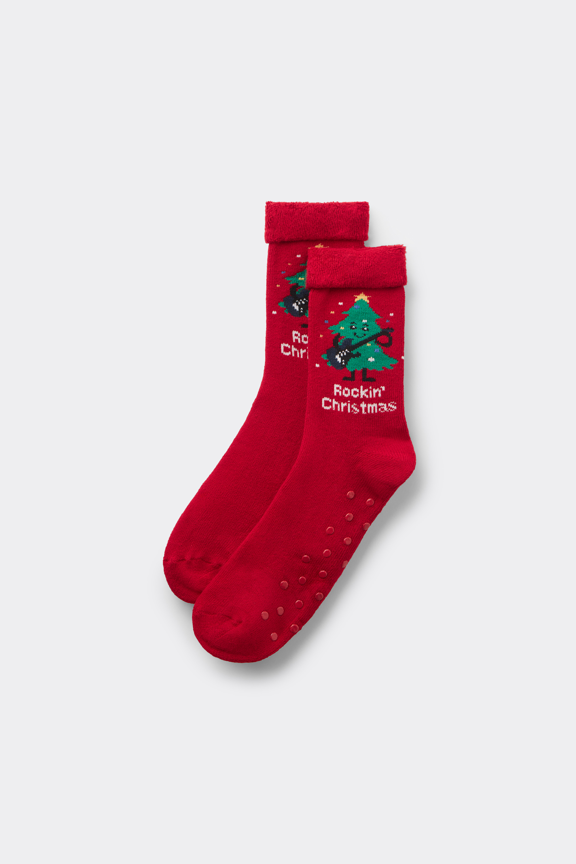Men's Heavy Non-Slip Christmas Pattern Socks