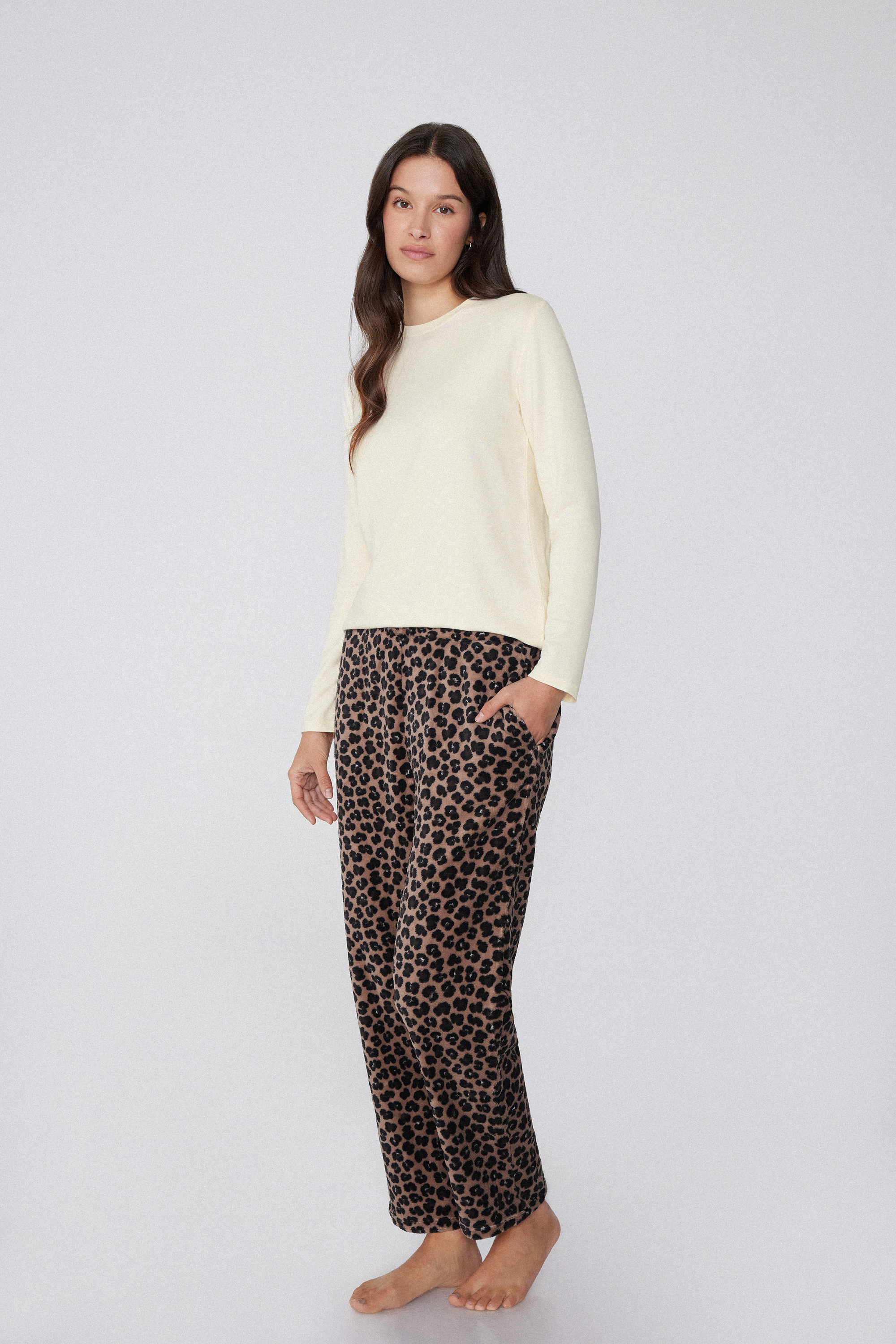Printed Lightweight Fleece Sweatpants