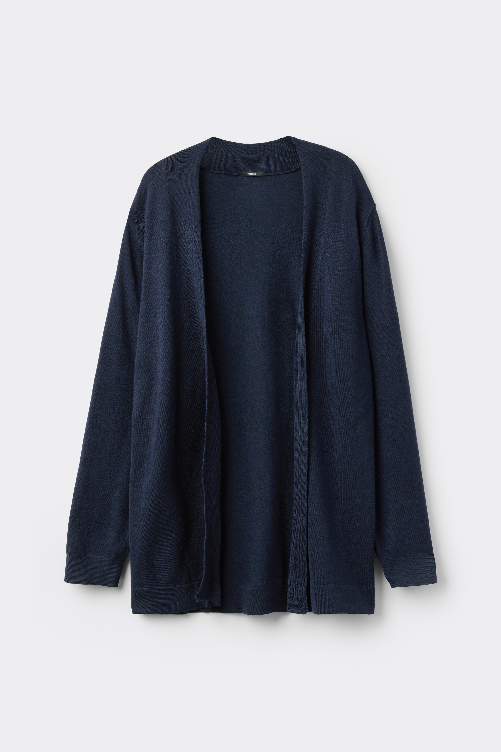 Fully-Fashioned Long, Open Cardigan