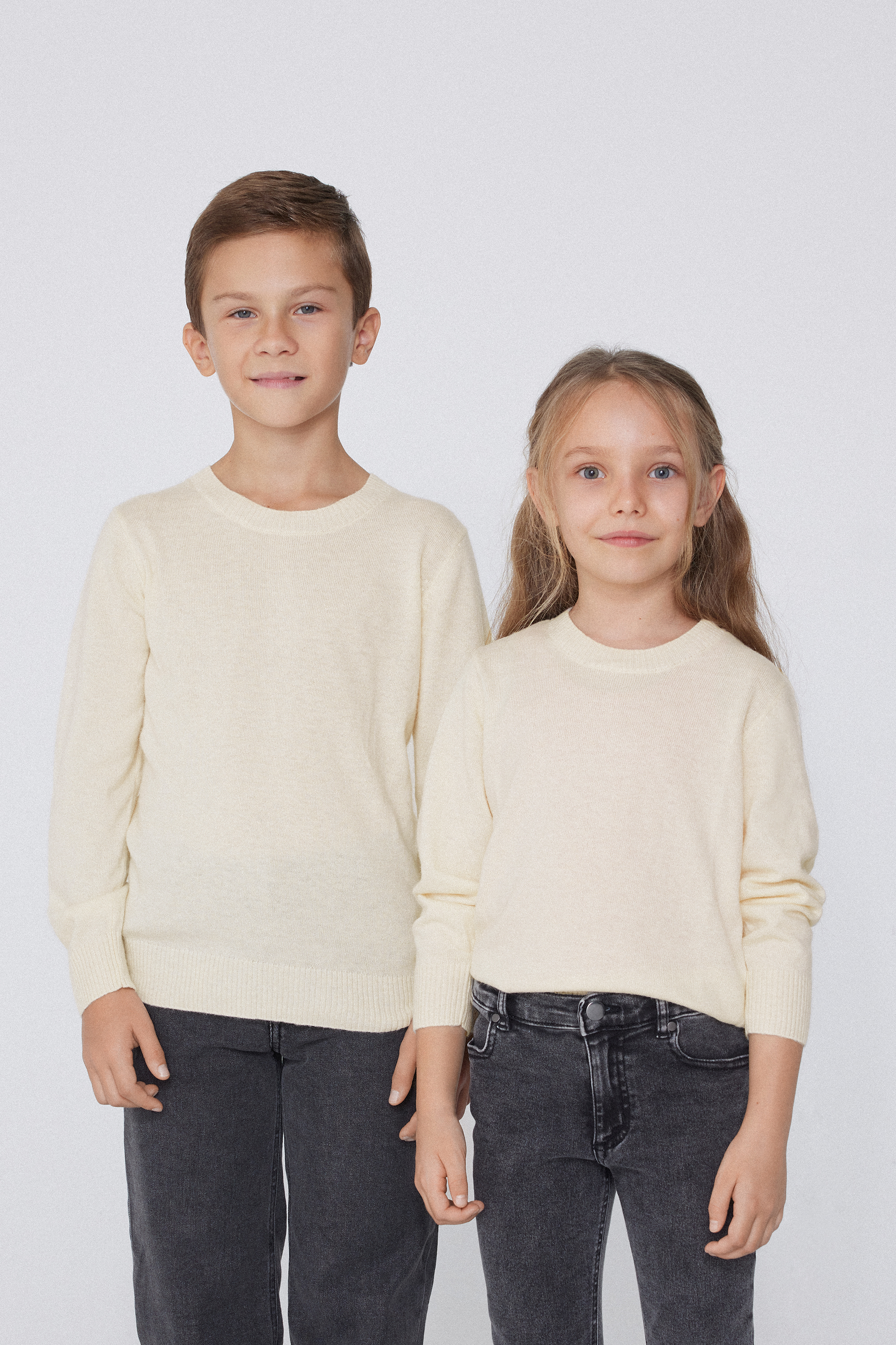 Unisex Kids&rsquo; Rounded Neck Top with Wool