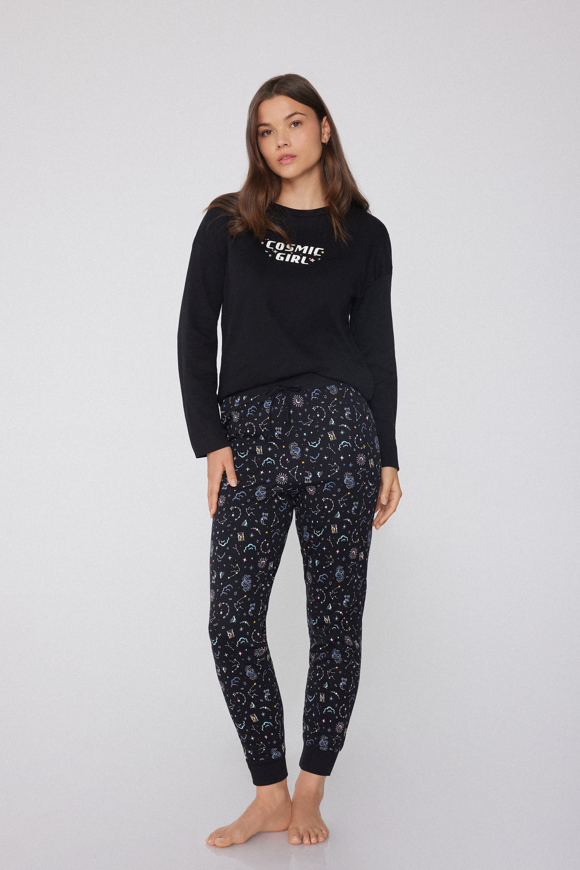 Printed Heavy Cotton Jogger Pants
