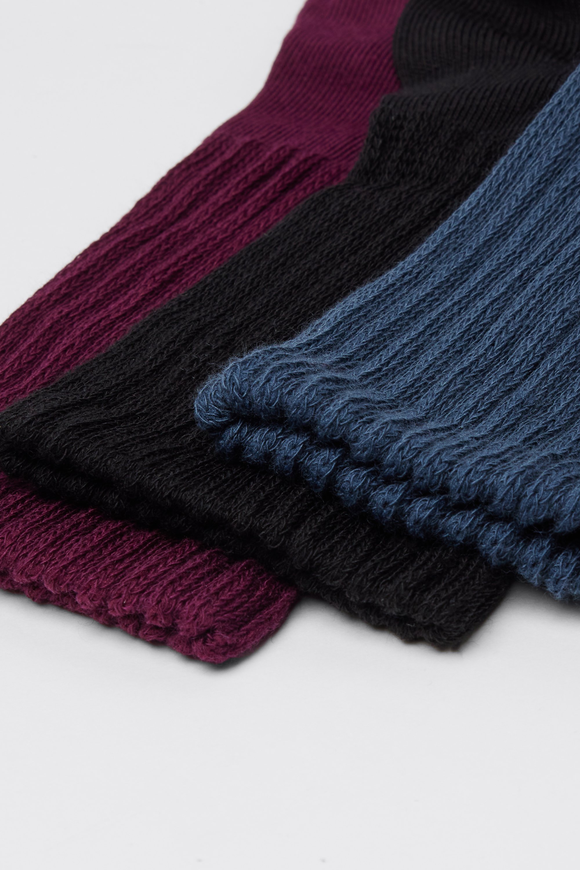 3 Paires Chaussettes 3/4 Coton C&ocirc;tel&eacute; Femme