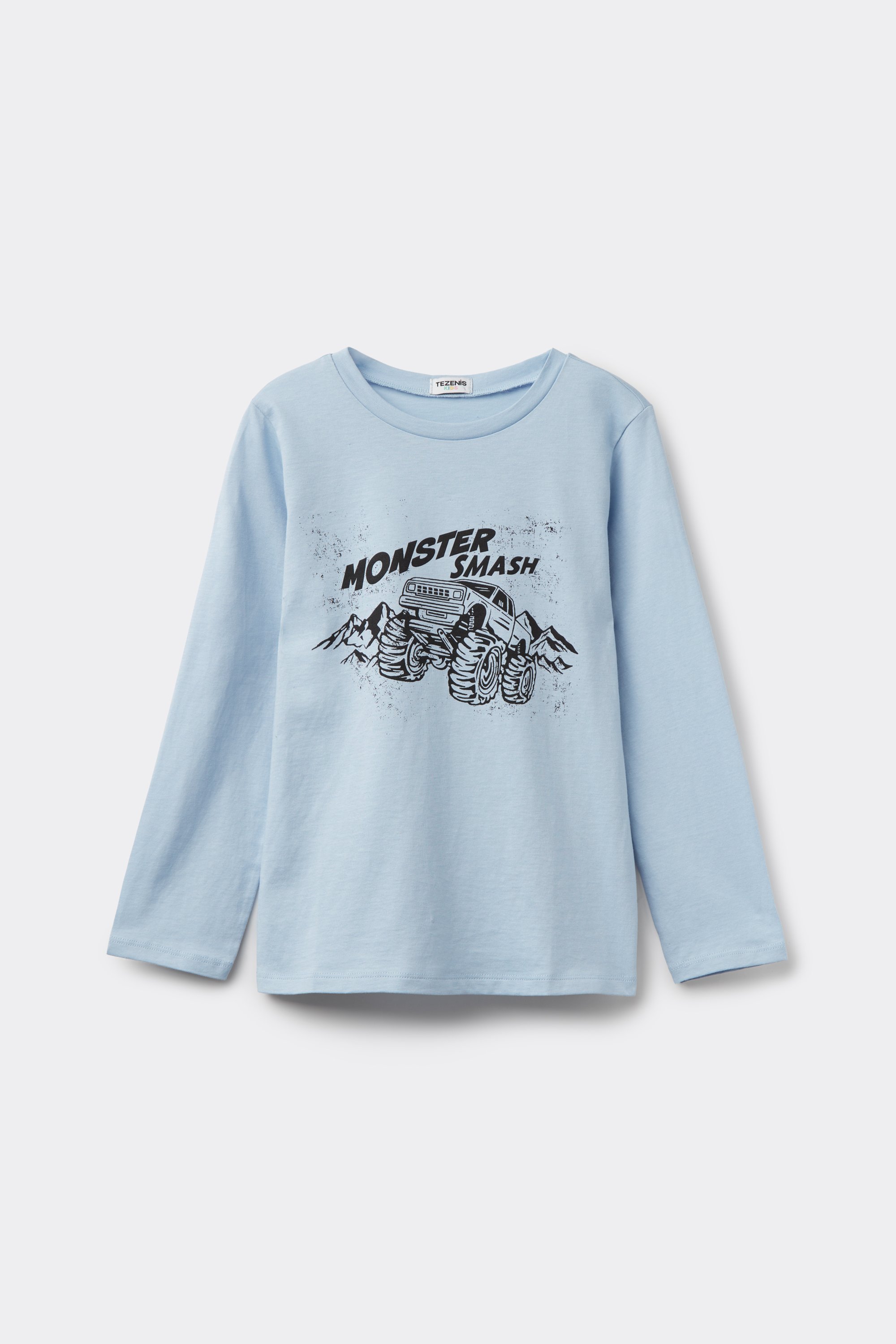 Boys&rsquo; Long Sleeve Printed Cotton Top