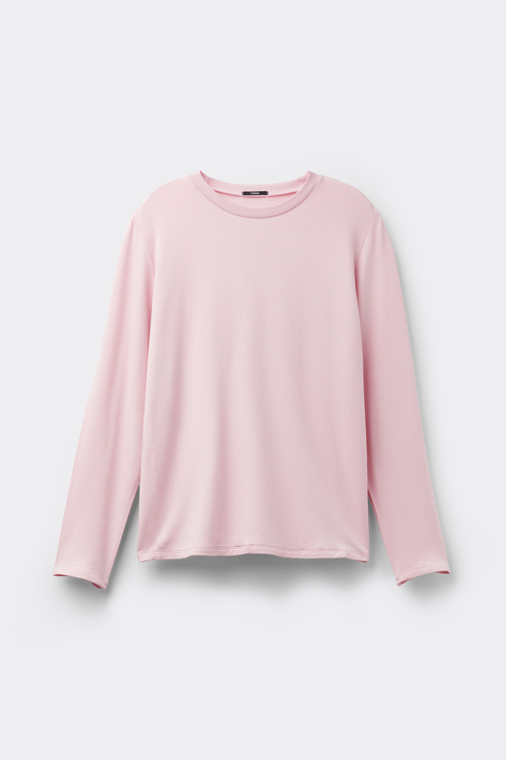 Brushed Long Sleeve Crewneck Viscose Sweater