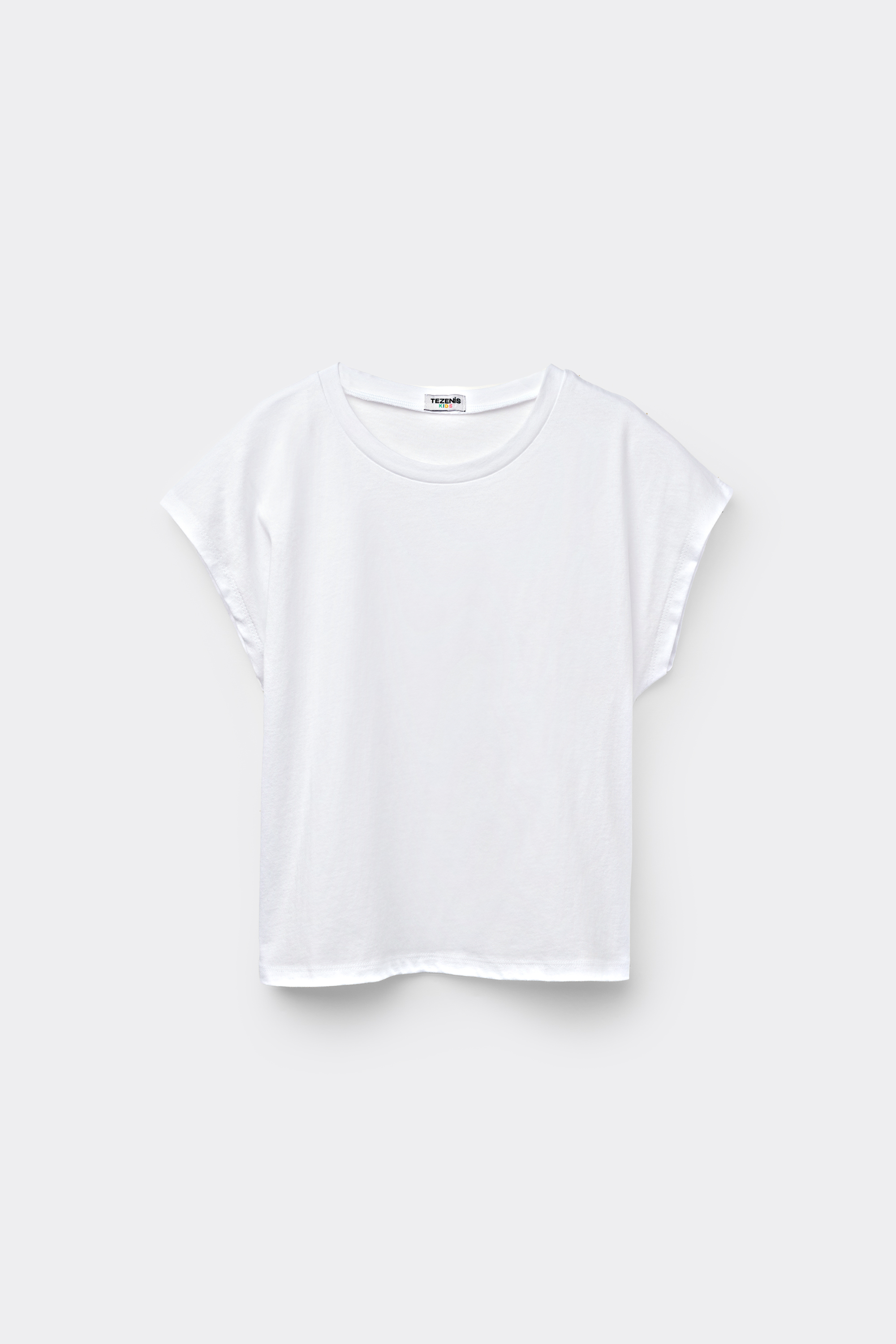 Girls&rsquo; Cotton T-Shirt with Kimono Sleeves