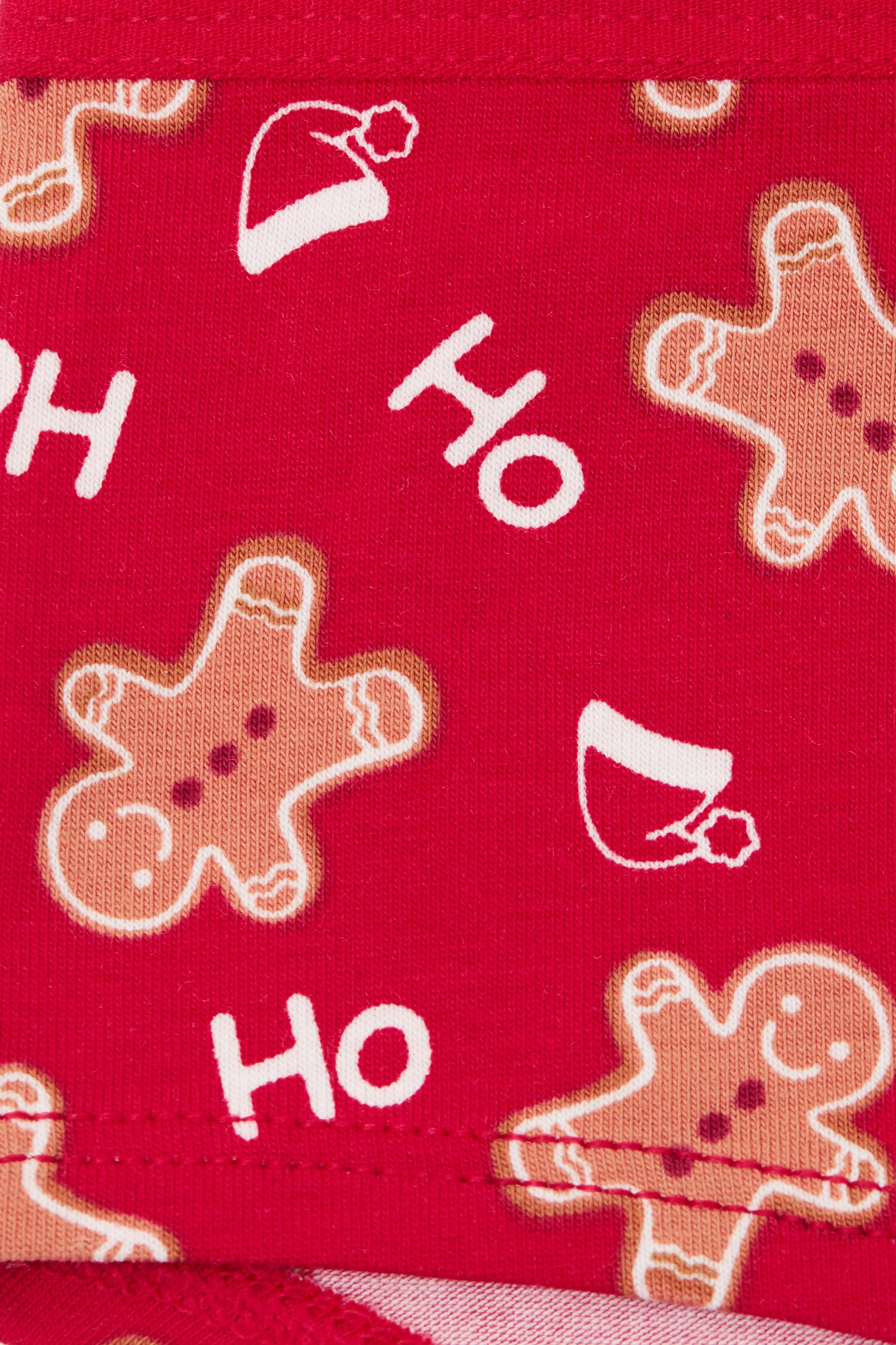 Girls' Cotton French Knickers with Christmas Print