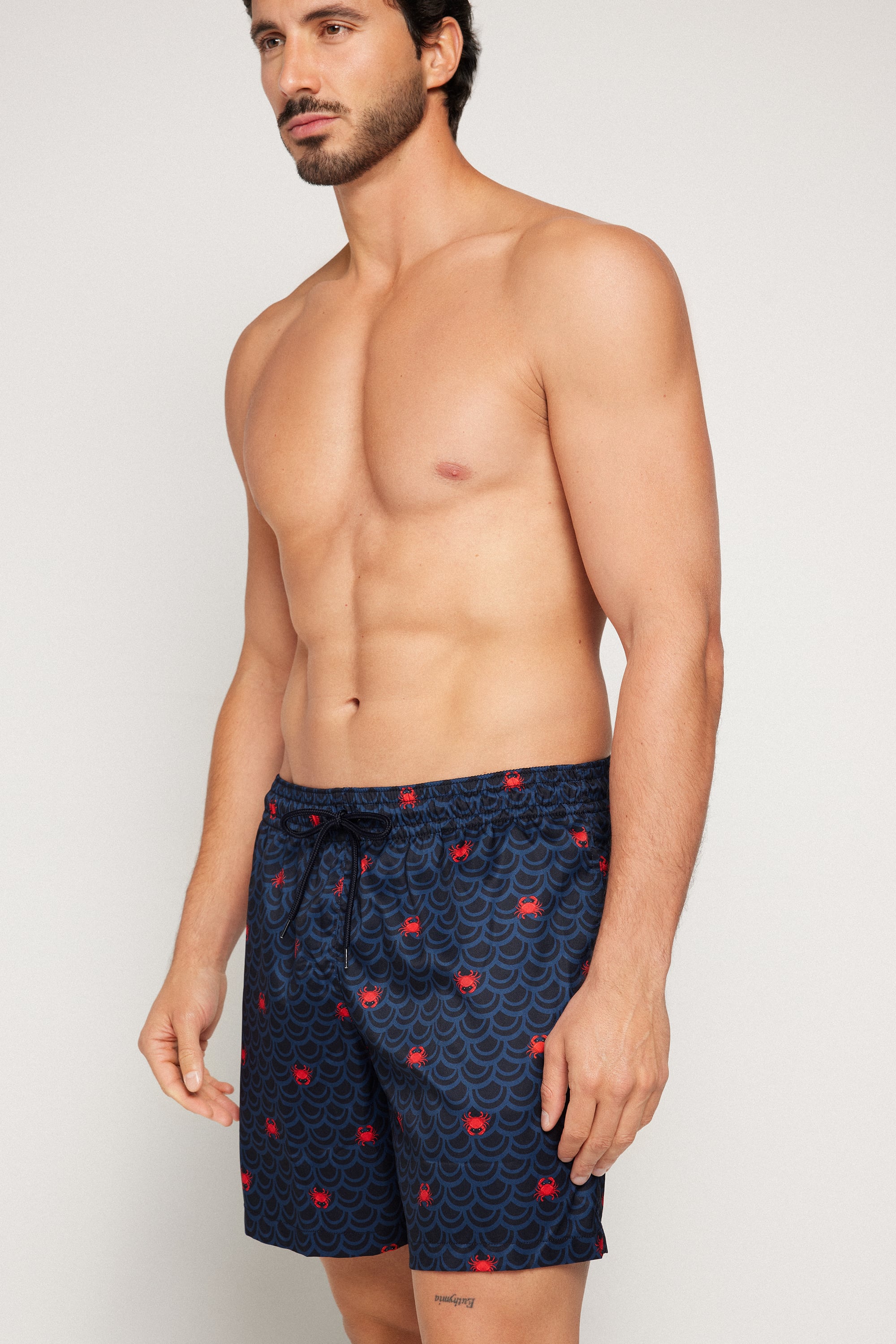 Herren Badeshorts mit Sommer-Print