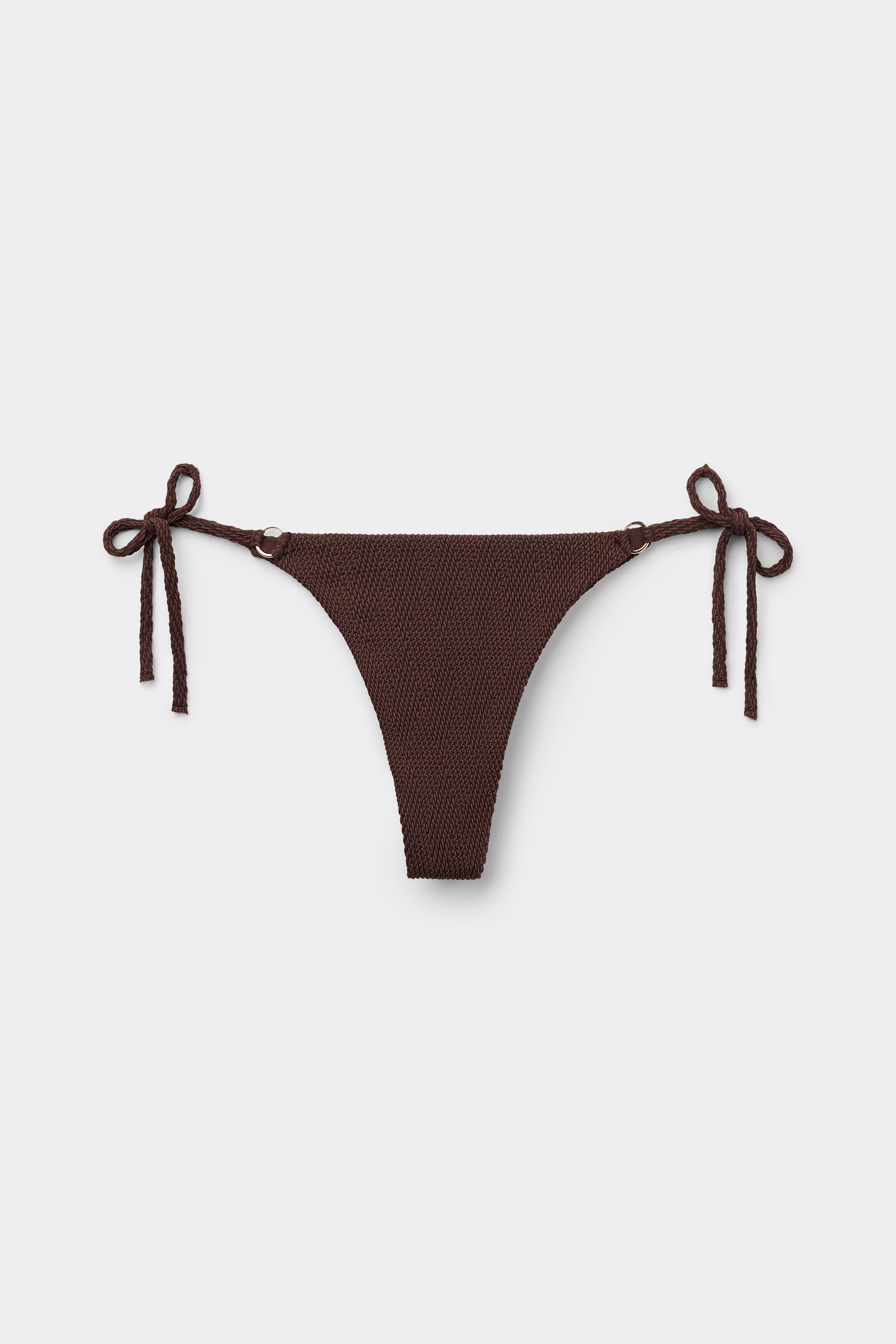 Dreamy Effect Brazilian Bikini Bottoms with Ties