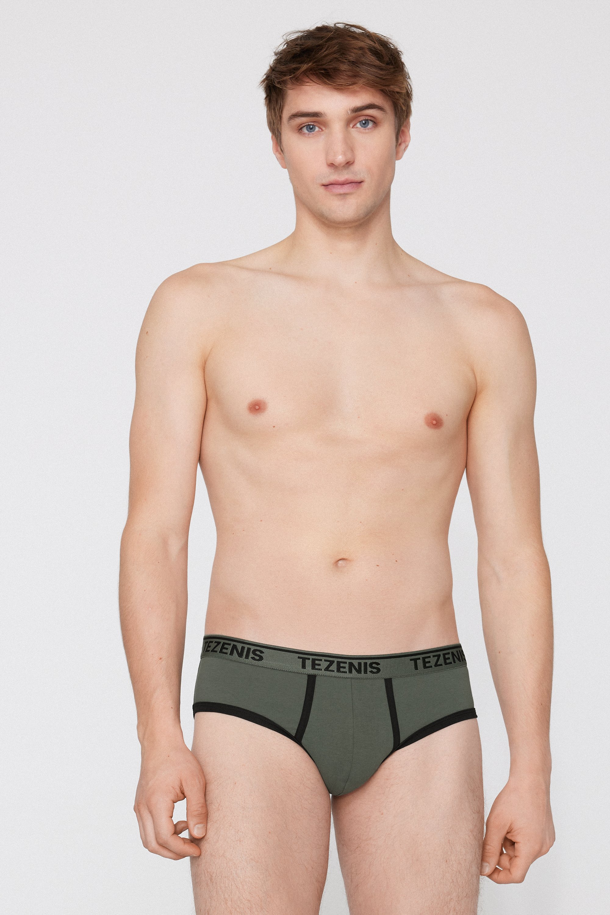 Organic Cotton Logo Briefs with Contrasting Edging