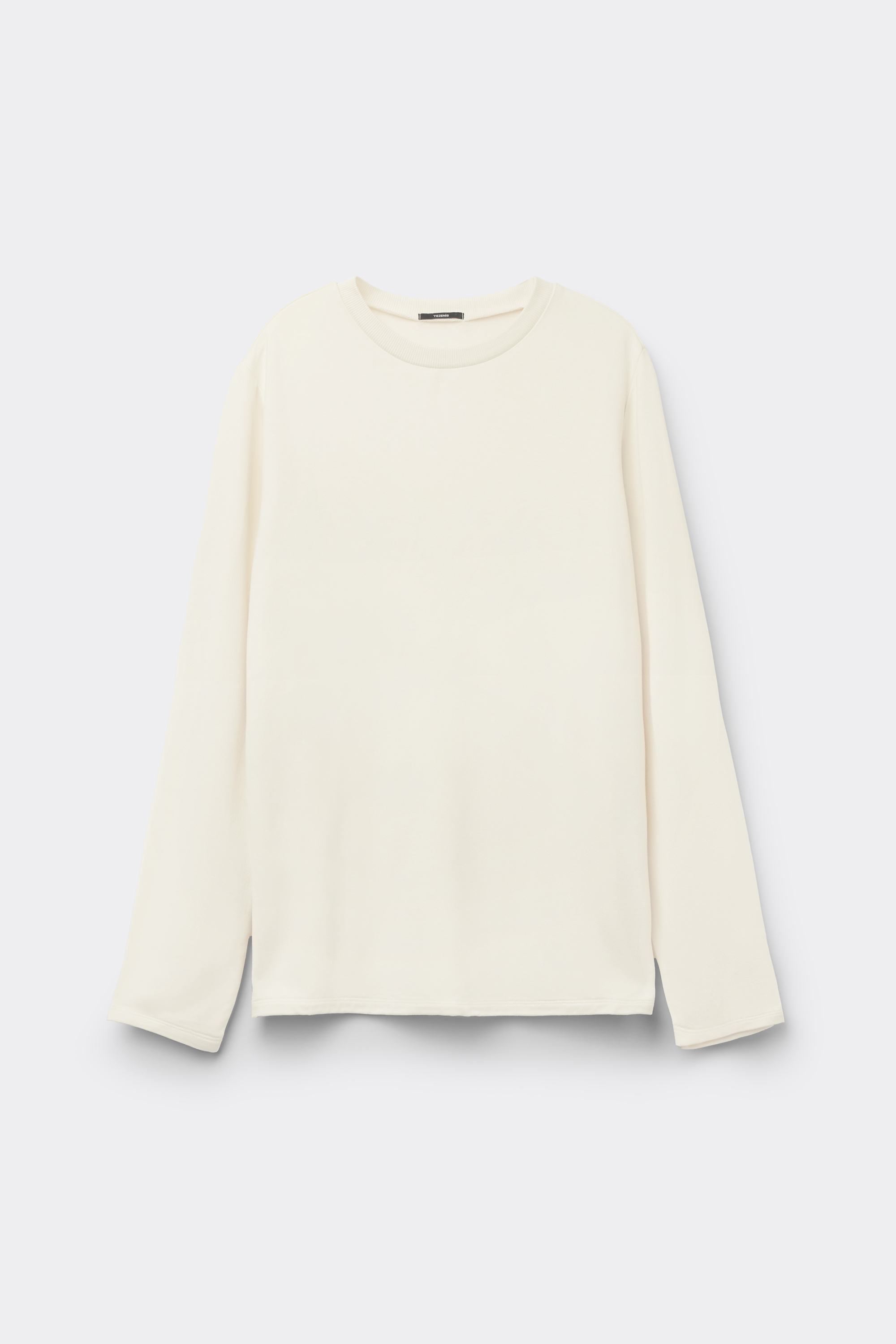 Brushed Long Sleeve Crewneck Viscose Sweater