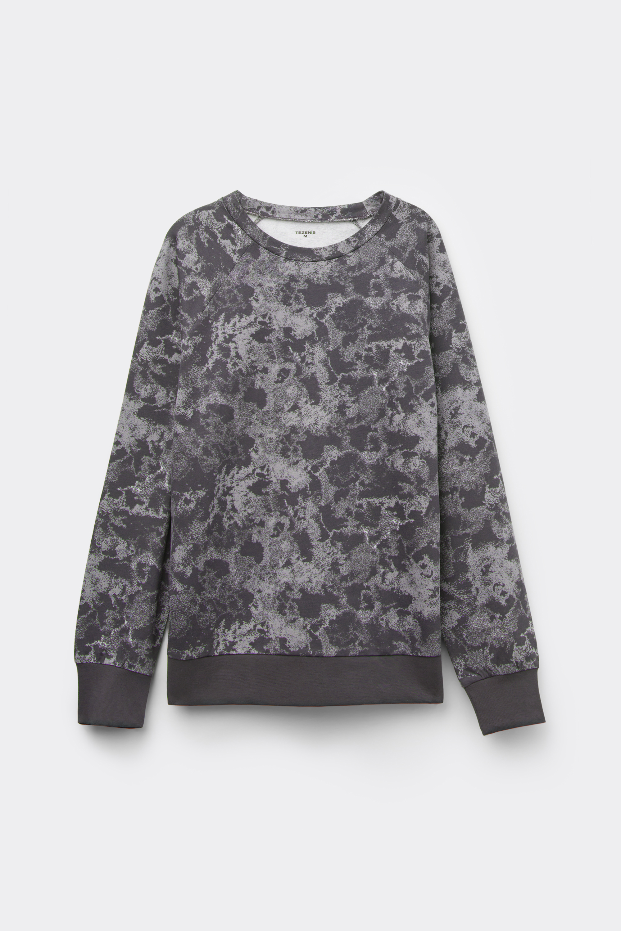 Long Sleeve Printed Crew Neck Sweater