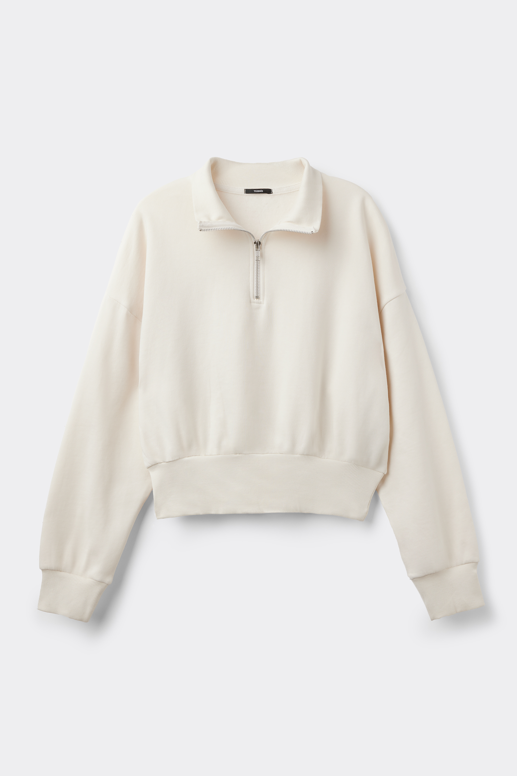 Cropped Zip-Up Sweatshirt