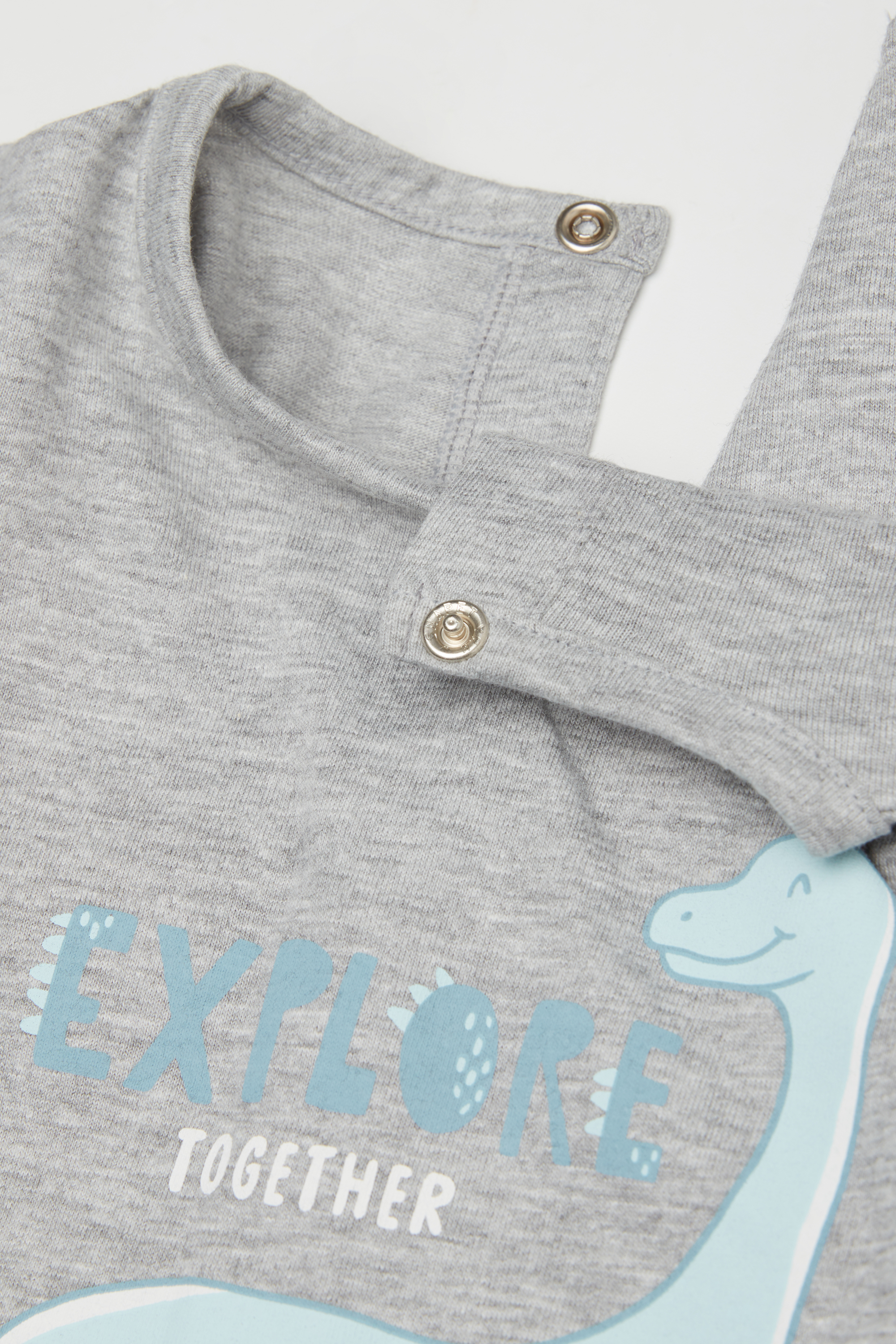 Baby Pure Cotton Playsuit with Long Sleeves