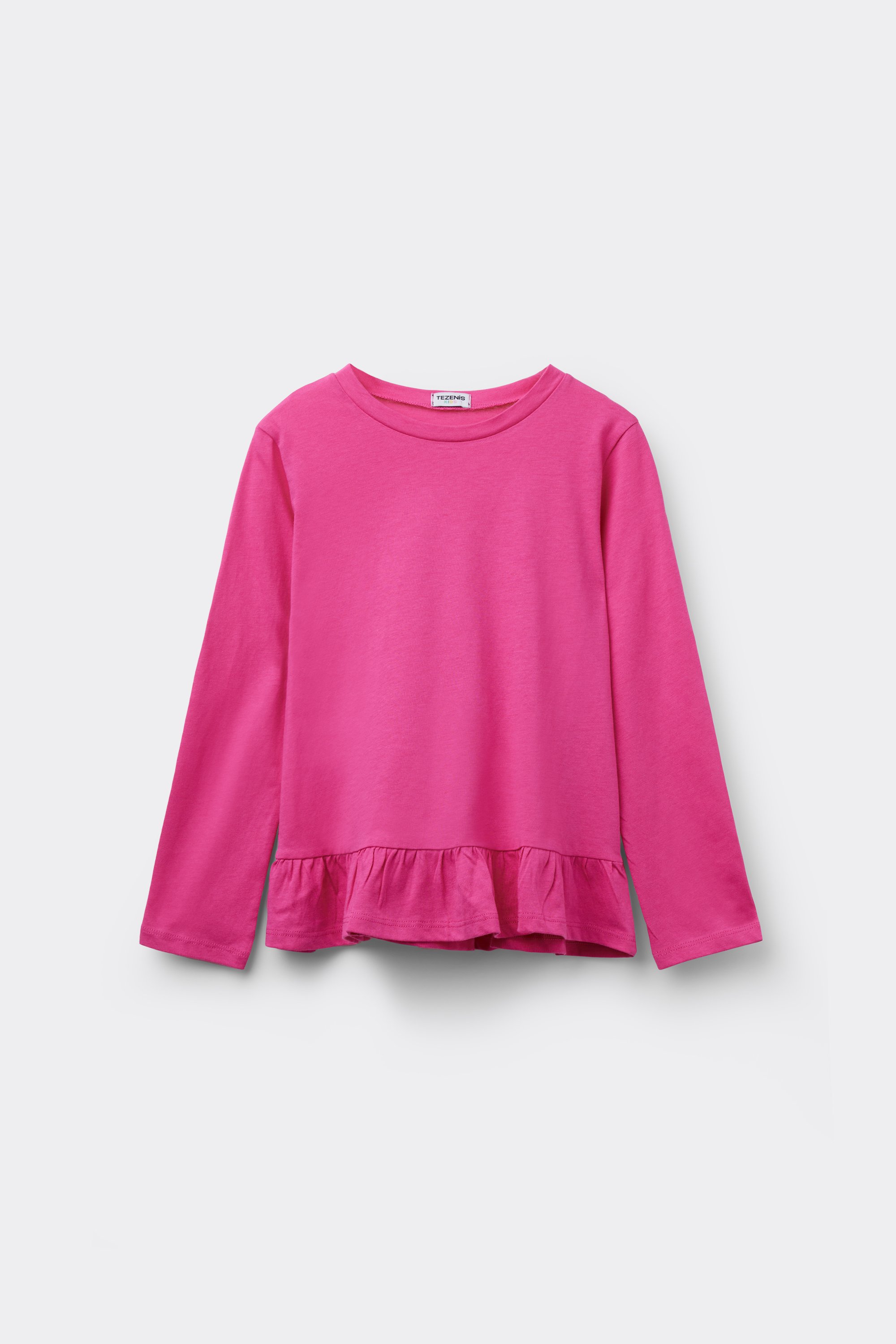 Haut Manches Longues Coton avec Volants