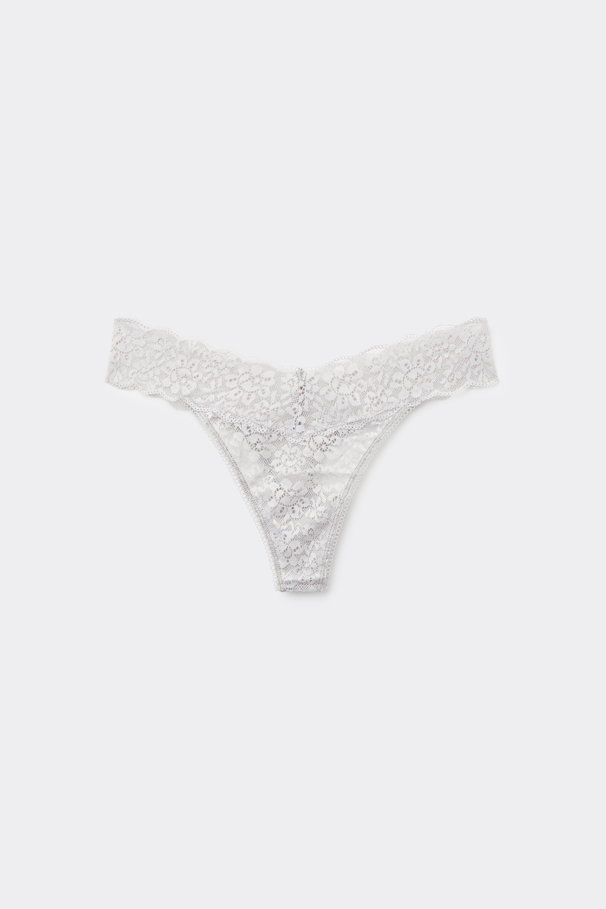 High-Leg Recycled Lace G-String