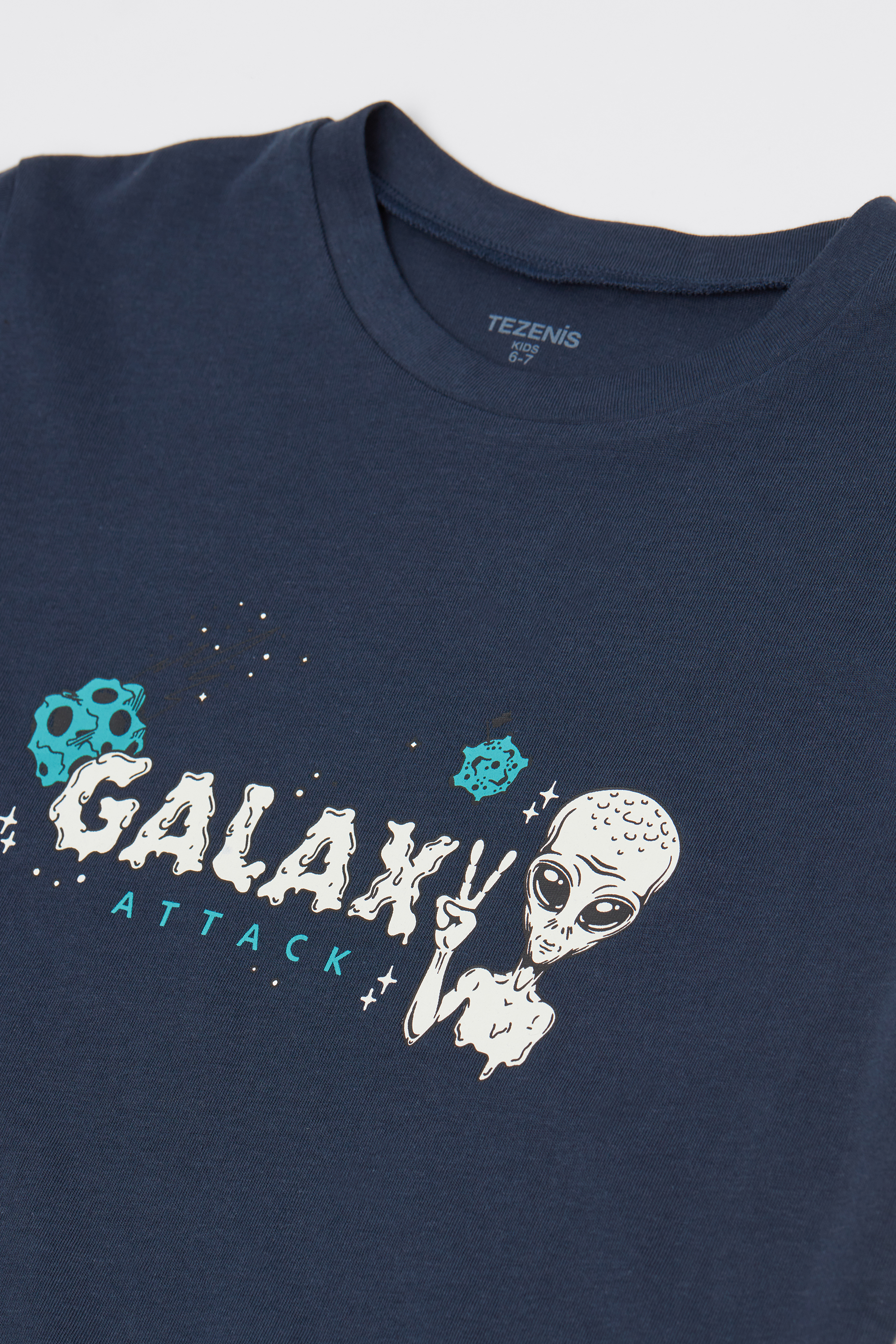 Pyjama Long Gar&ccedil;on Coton phosphorescent