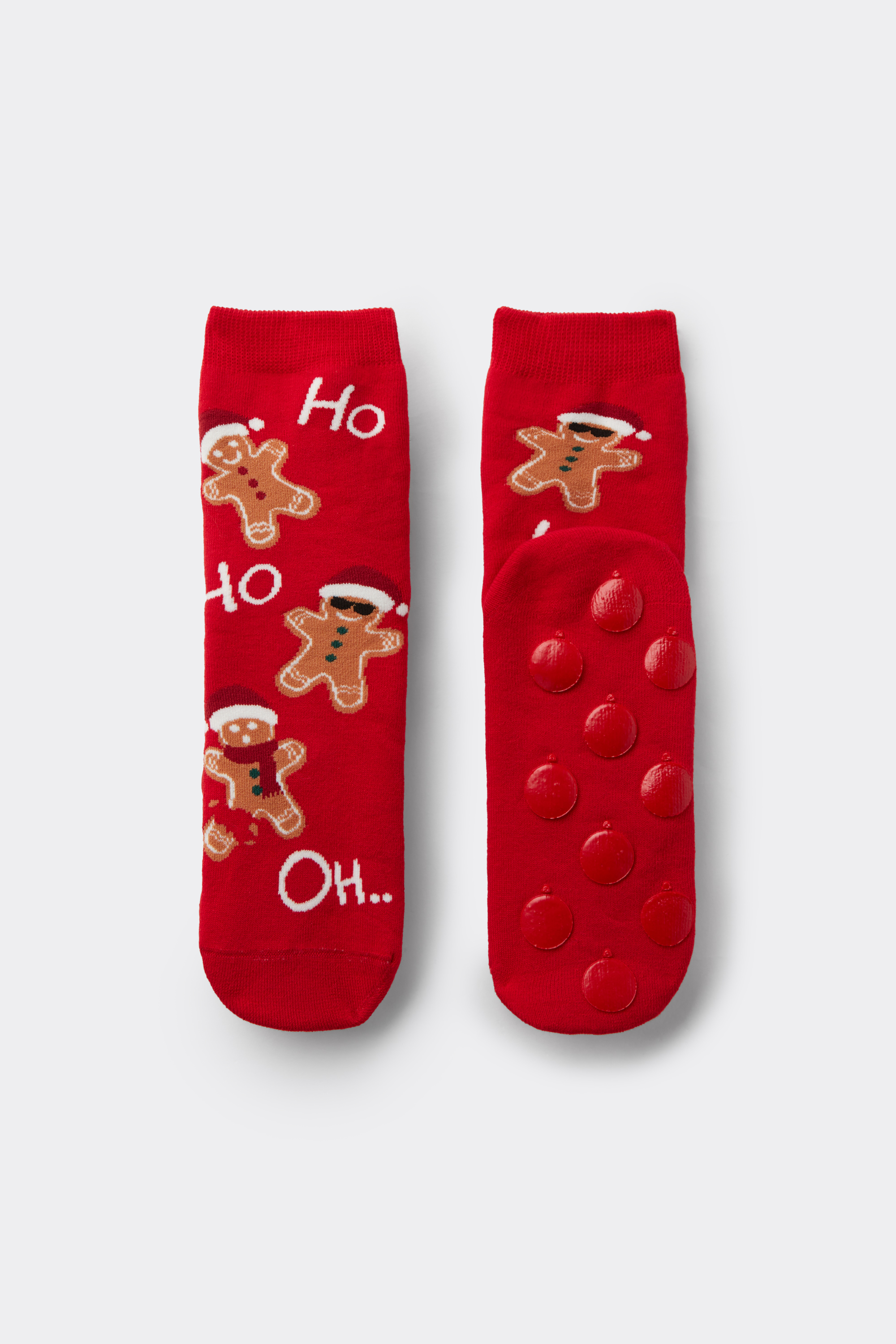 Women&rsquo;s Short Non-Slip Christmas-Print Socks