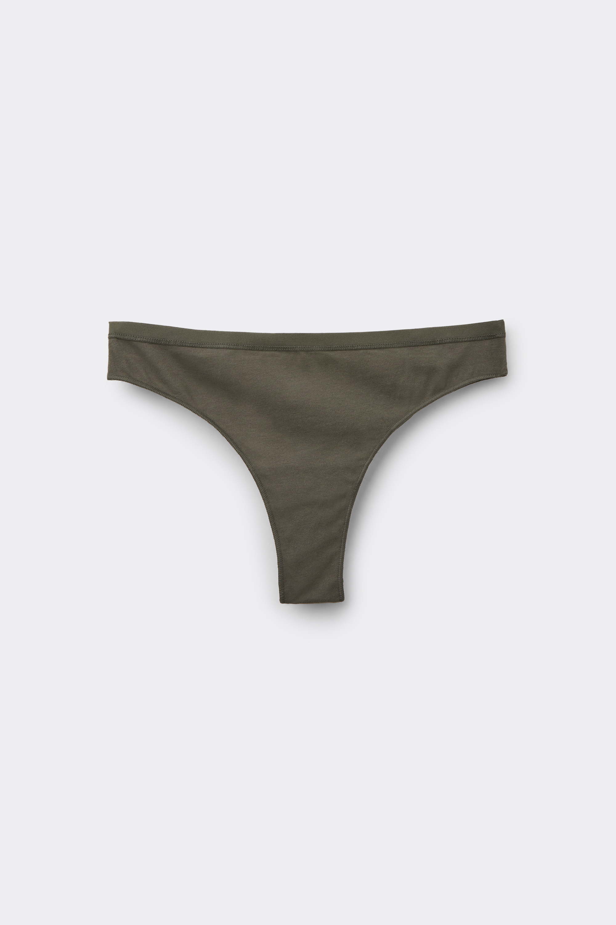 Solid-Colored Organic Cotton Brazilian Panties