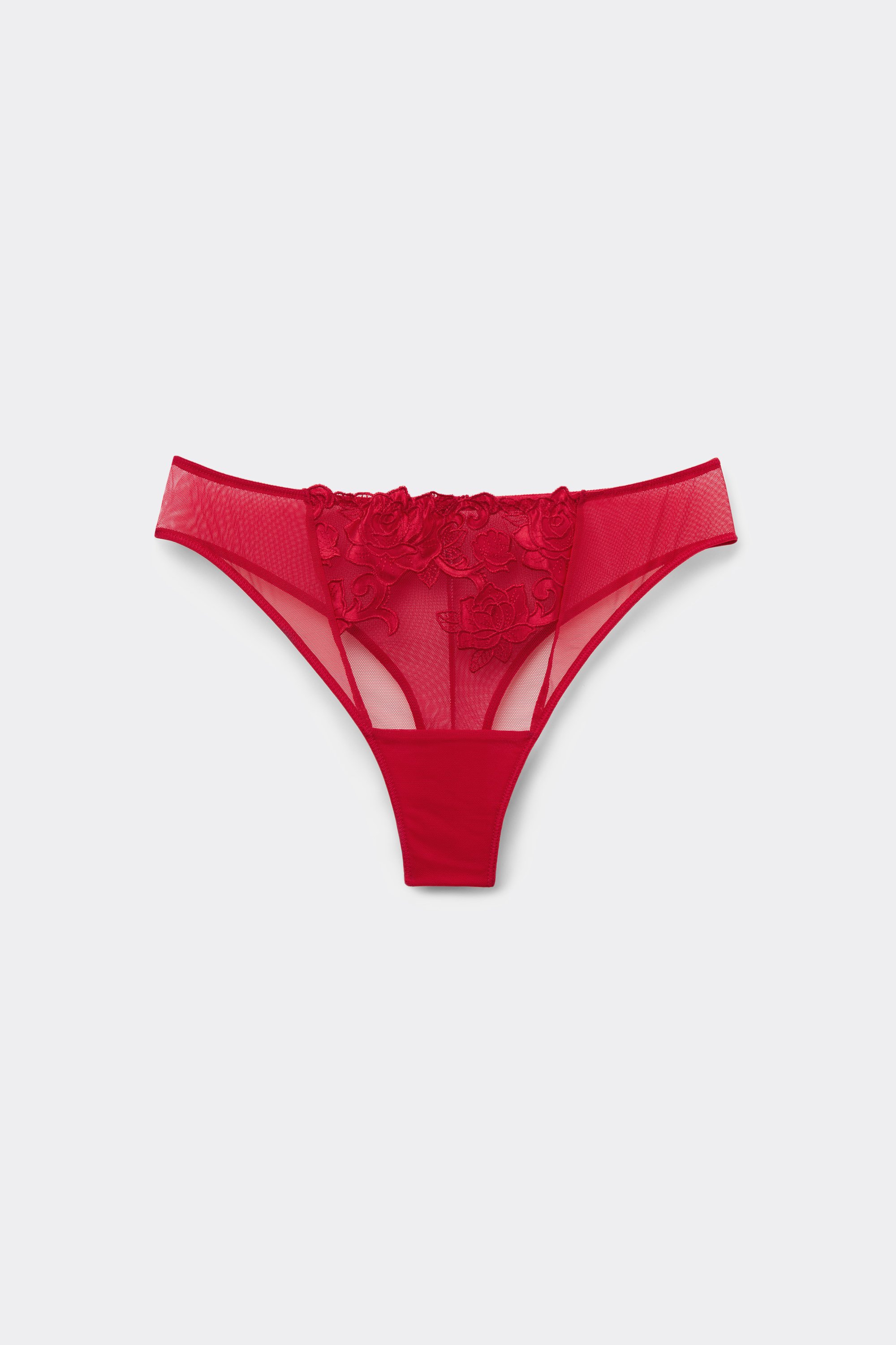 Rose Wonder Red Brazilian Panties