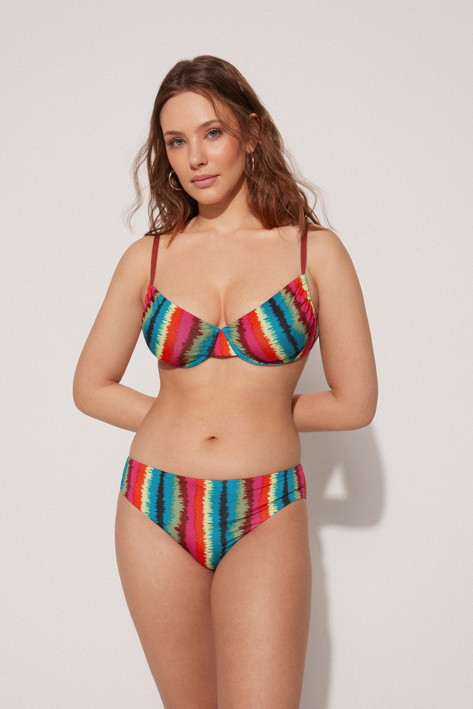 Vibrant Stripes Bikini Bottoms