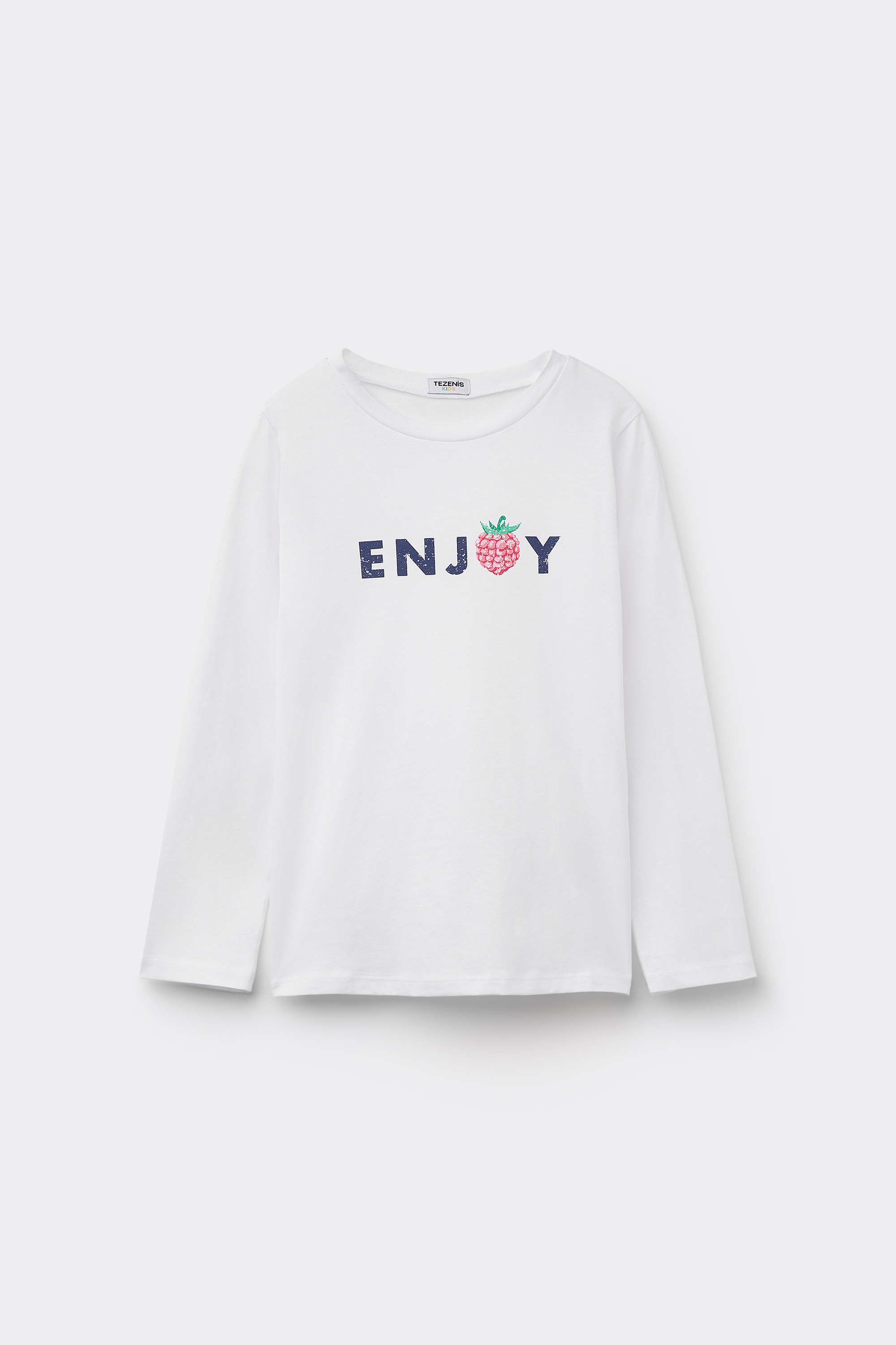 Girls&rsquo; Long Sleeve Printed Cotton Top