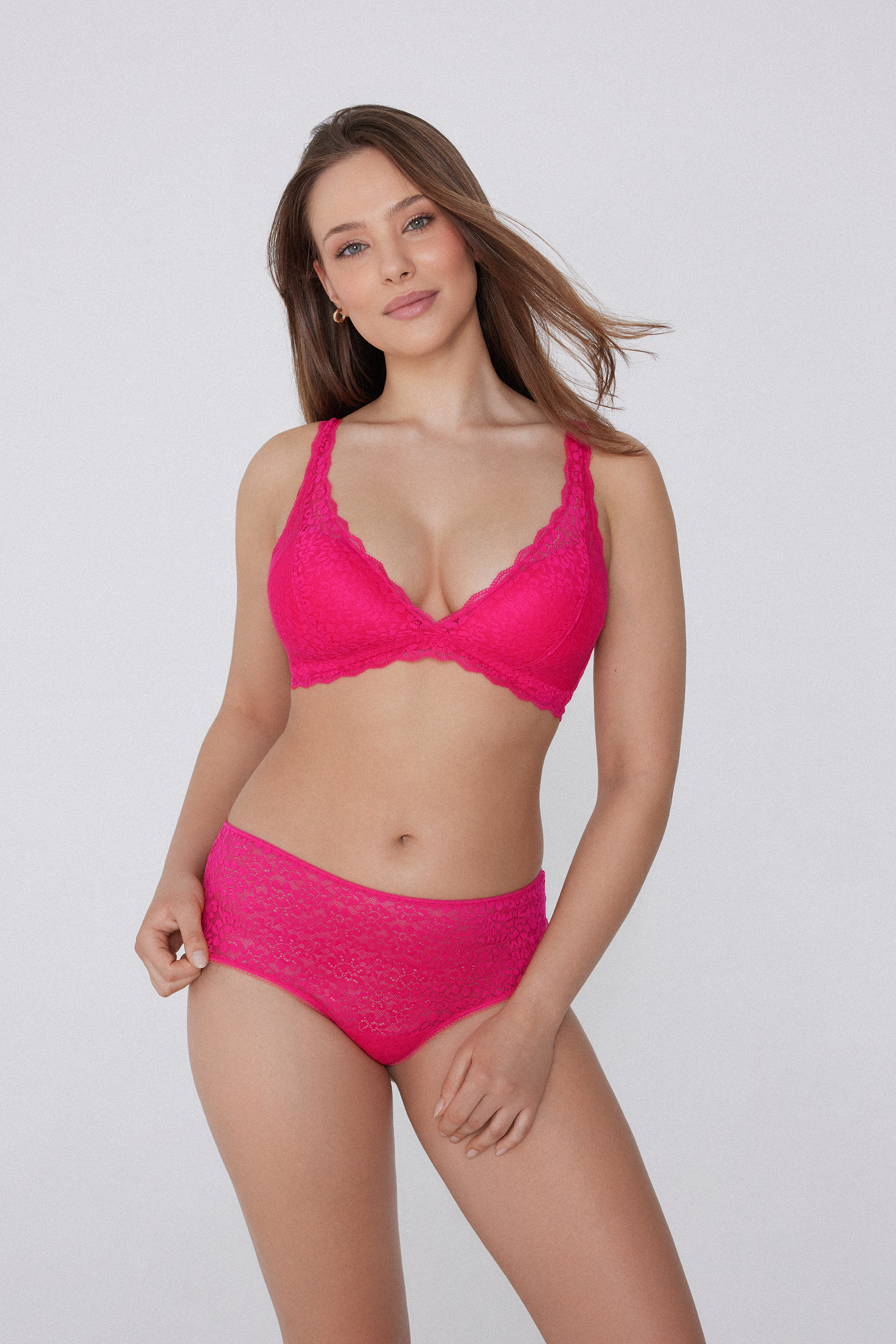 Havana Recycled Lace Triangle Bra