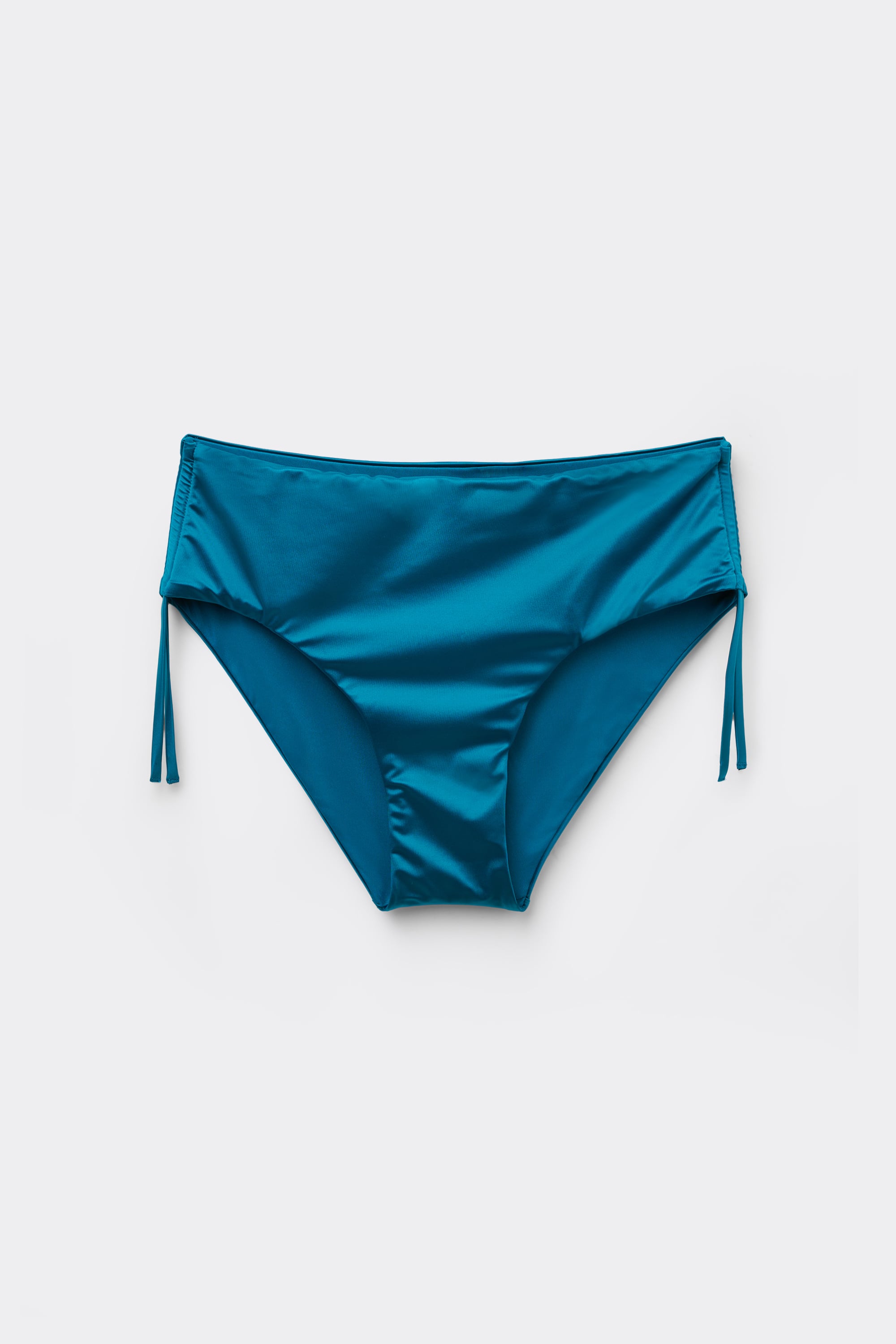 Bikini Slip Alto Arriccio Shiny Glam Blu