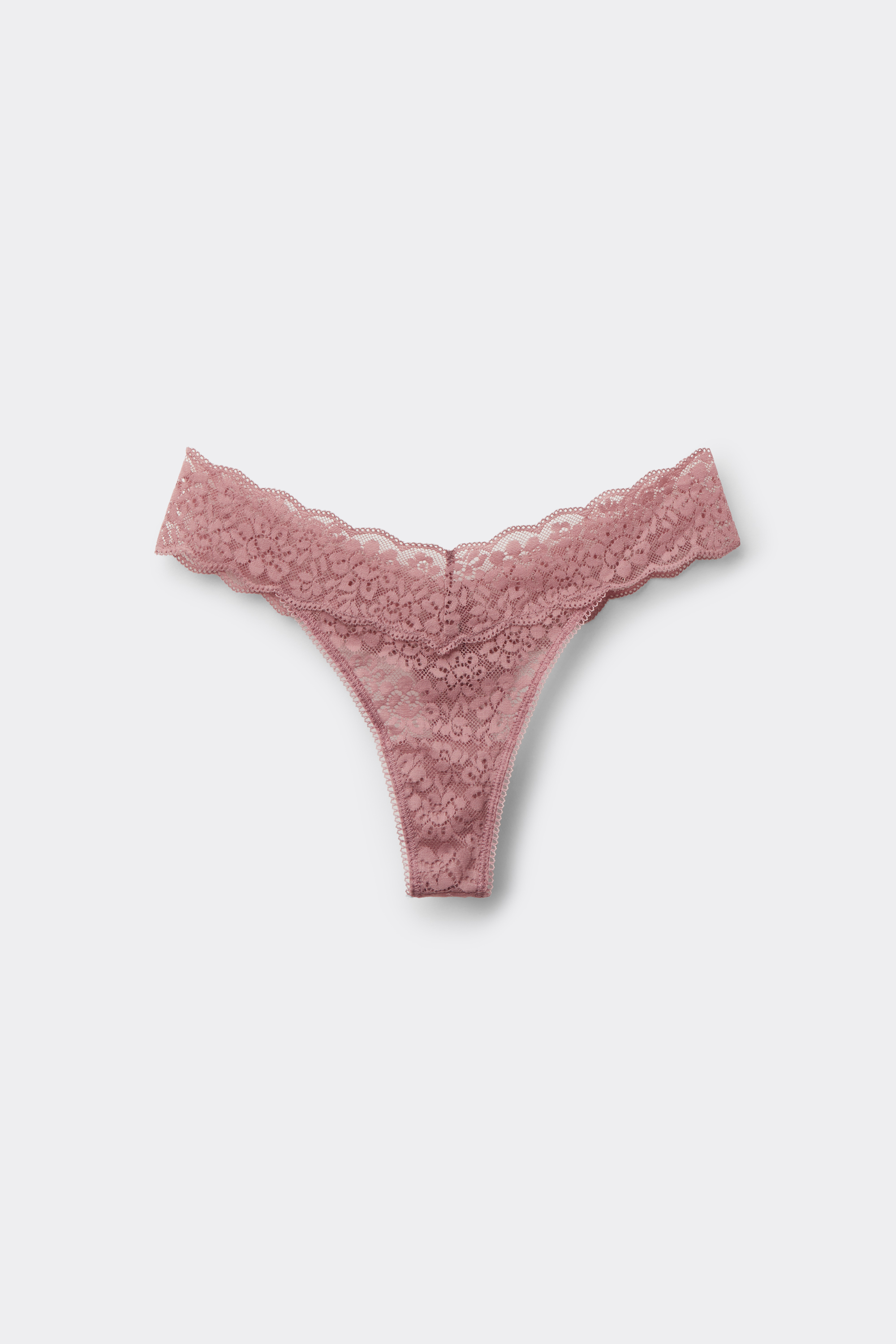 High-Leg Recycled Lace G-String