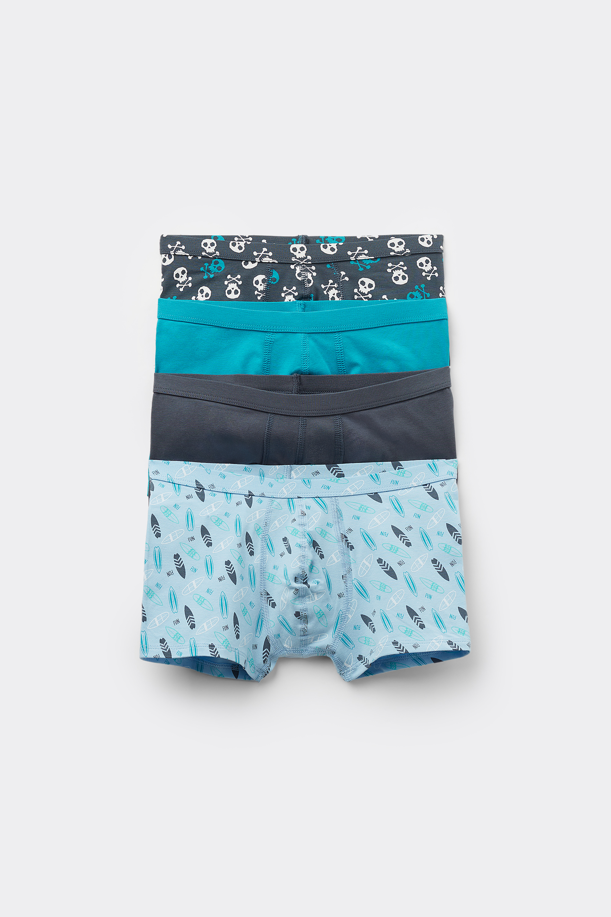 4 Parells B&ograve;xers Nen de Cot&oacute; Estampat