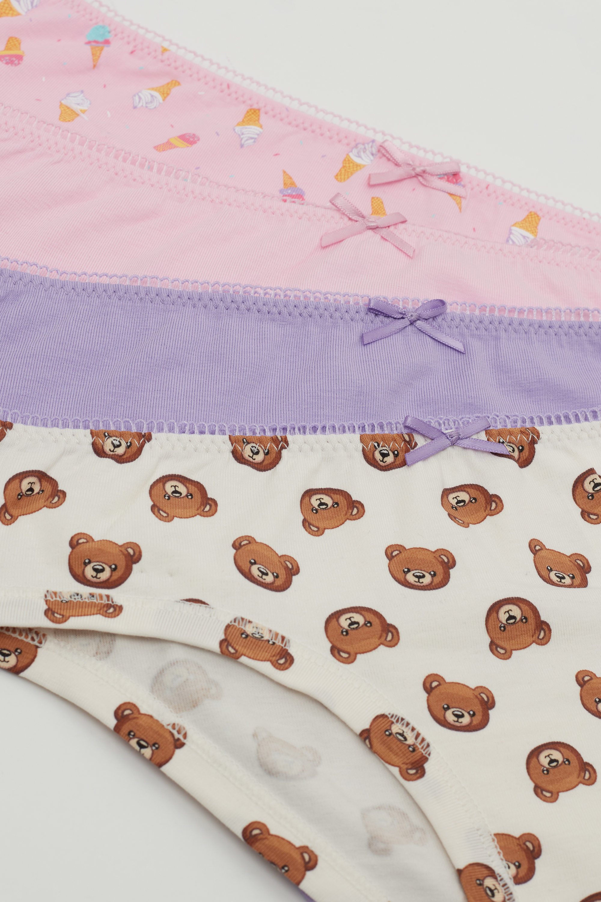 4 Pairs of Girls&rsquo; Printed Cotton Knickers