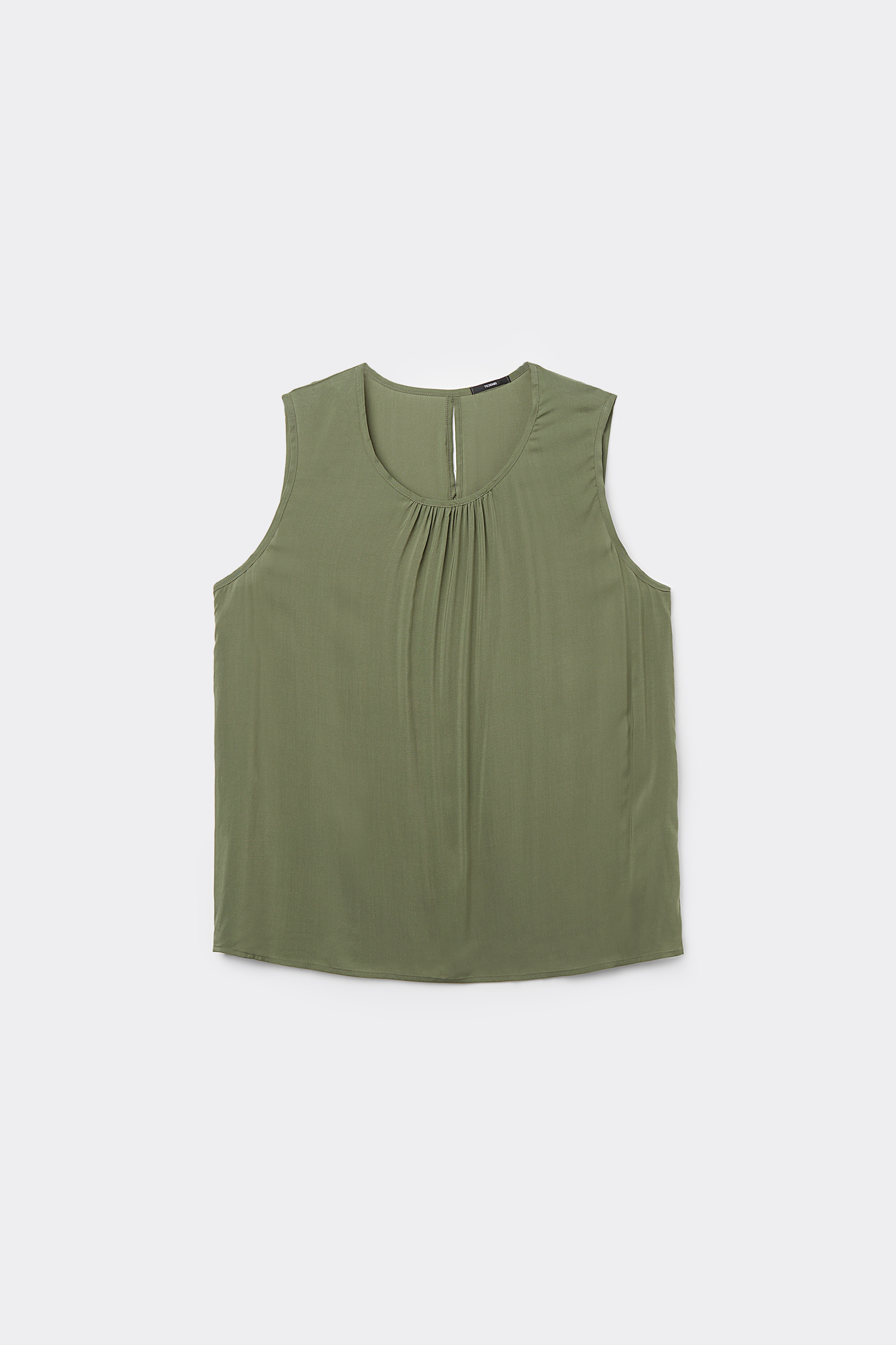 Viscose Canvas Camisole with Wide Shoulder Straps