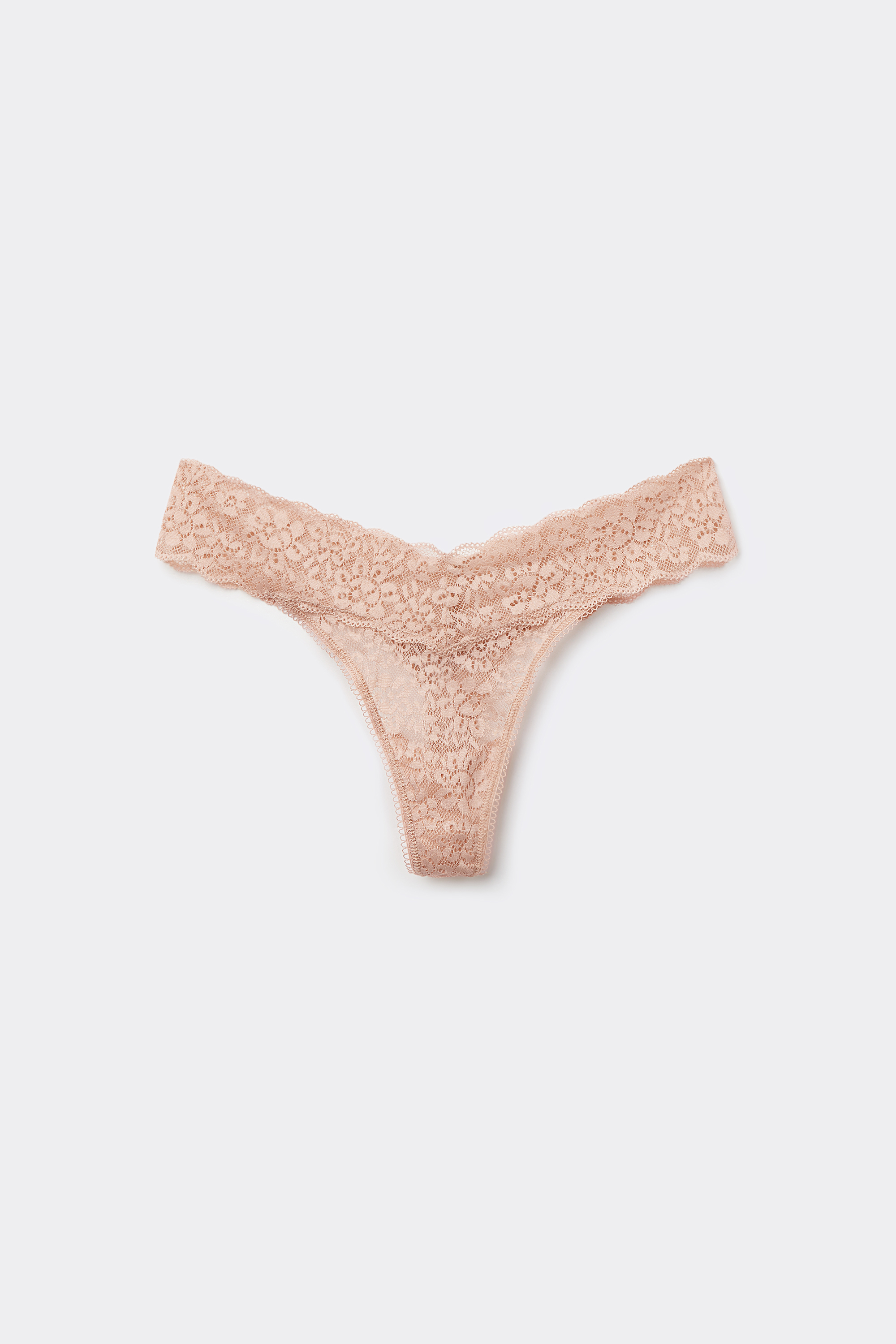Recycled Lace High-Cut Thong