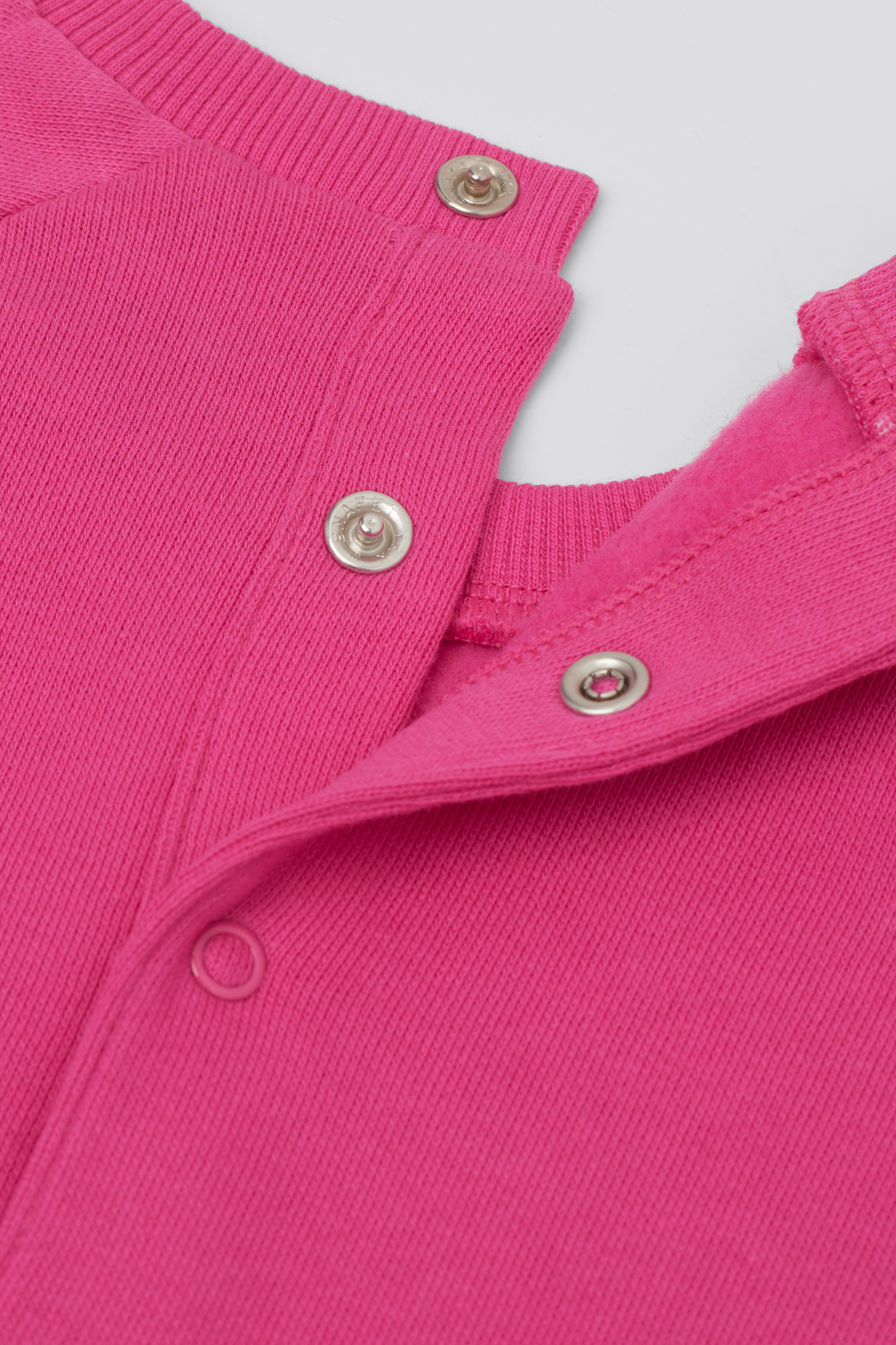 Baby Heavy Cotton Fleece Playsuit with Long Sleeves