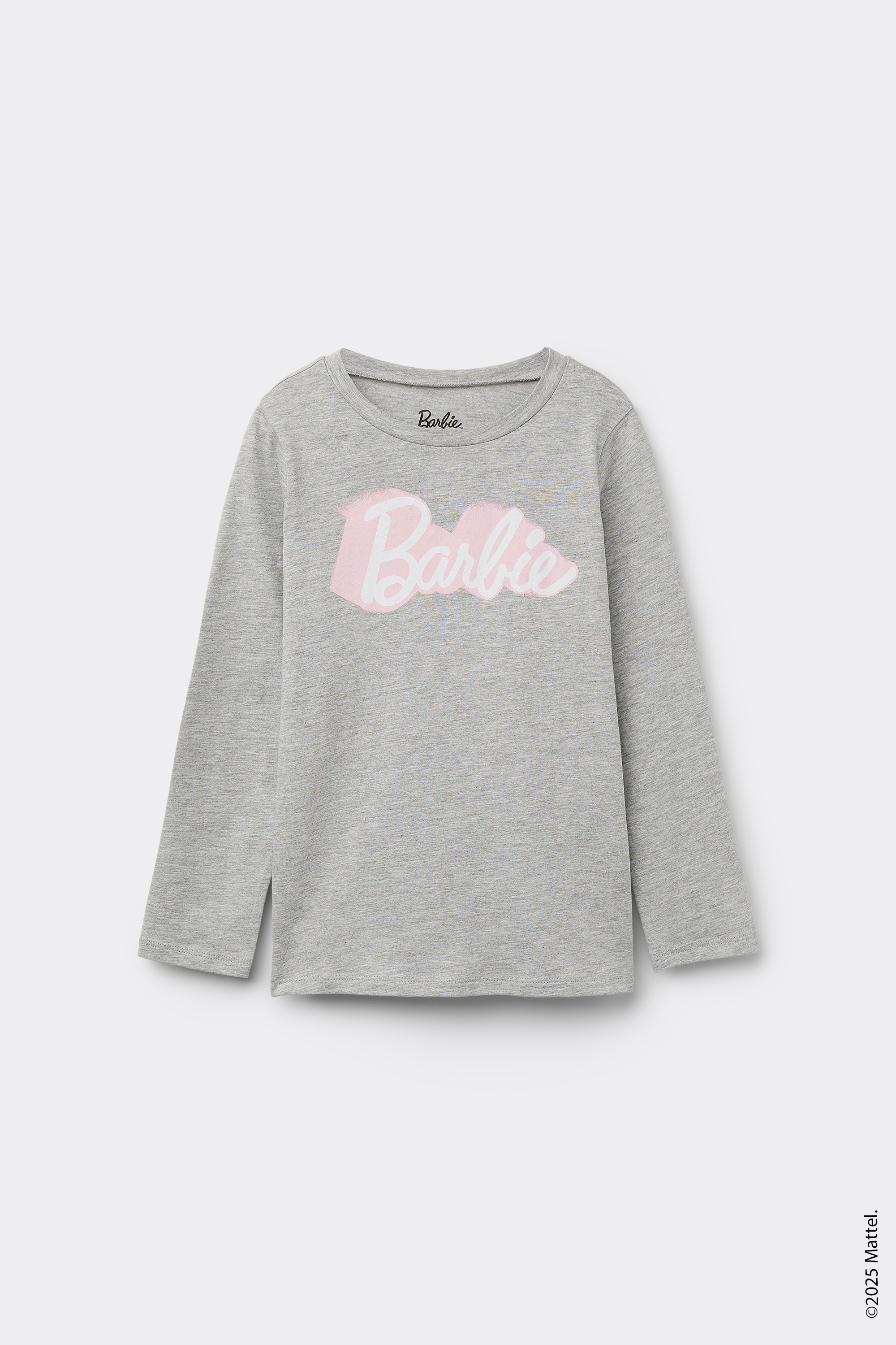 Langarmshirt aus Baumwolle mit Barbie-Print f&uuml;r M&auml;dchen