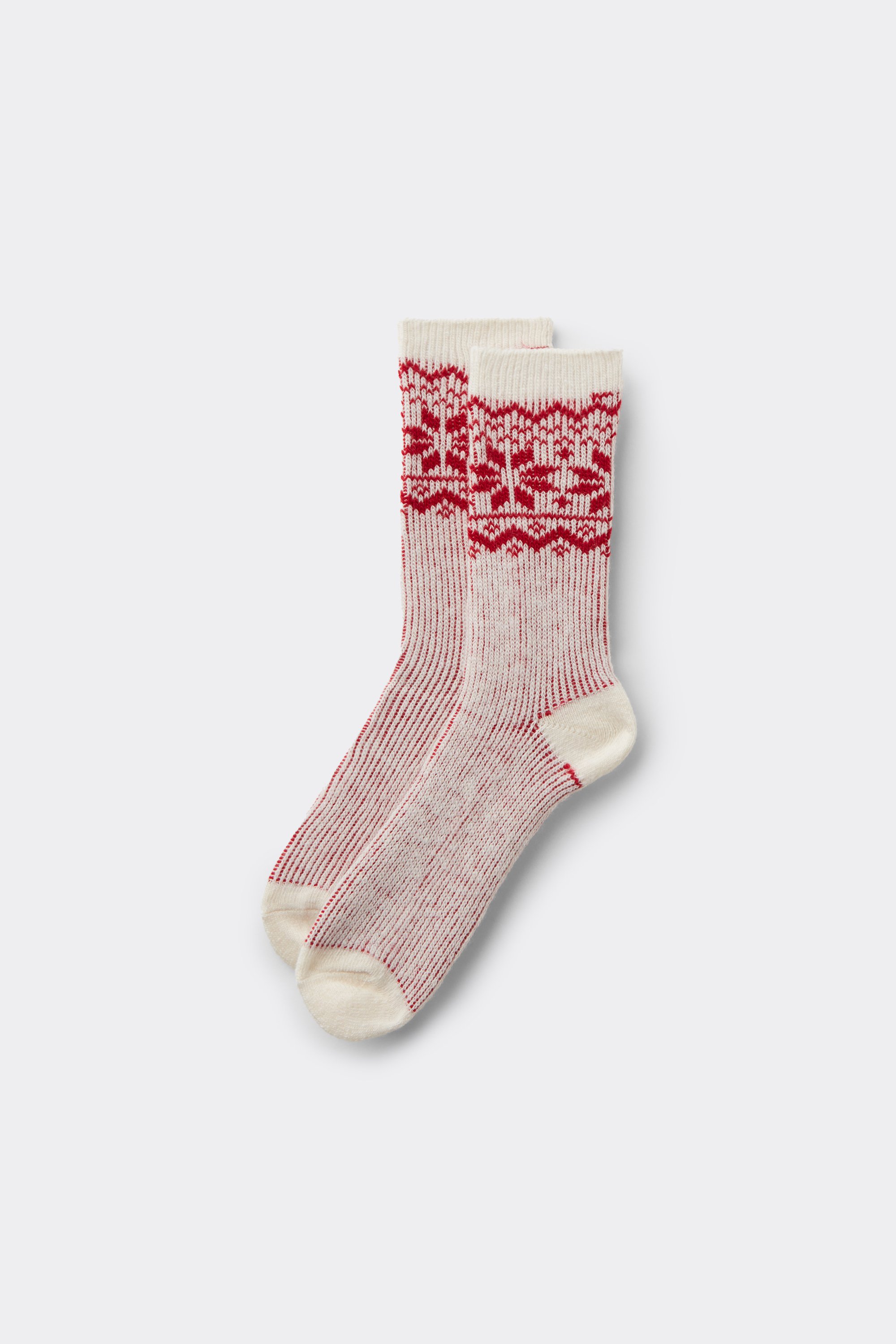 Women&rsquo;s Nordic Pattern Thick Mid-Calf Socks