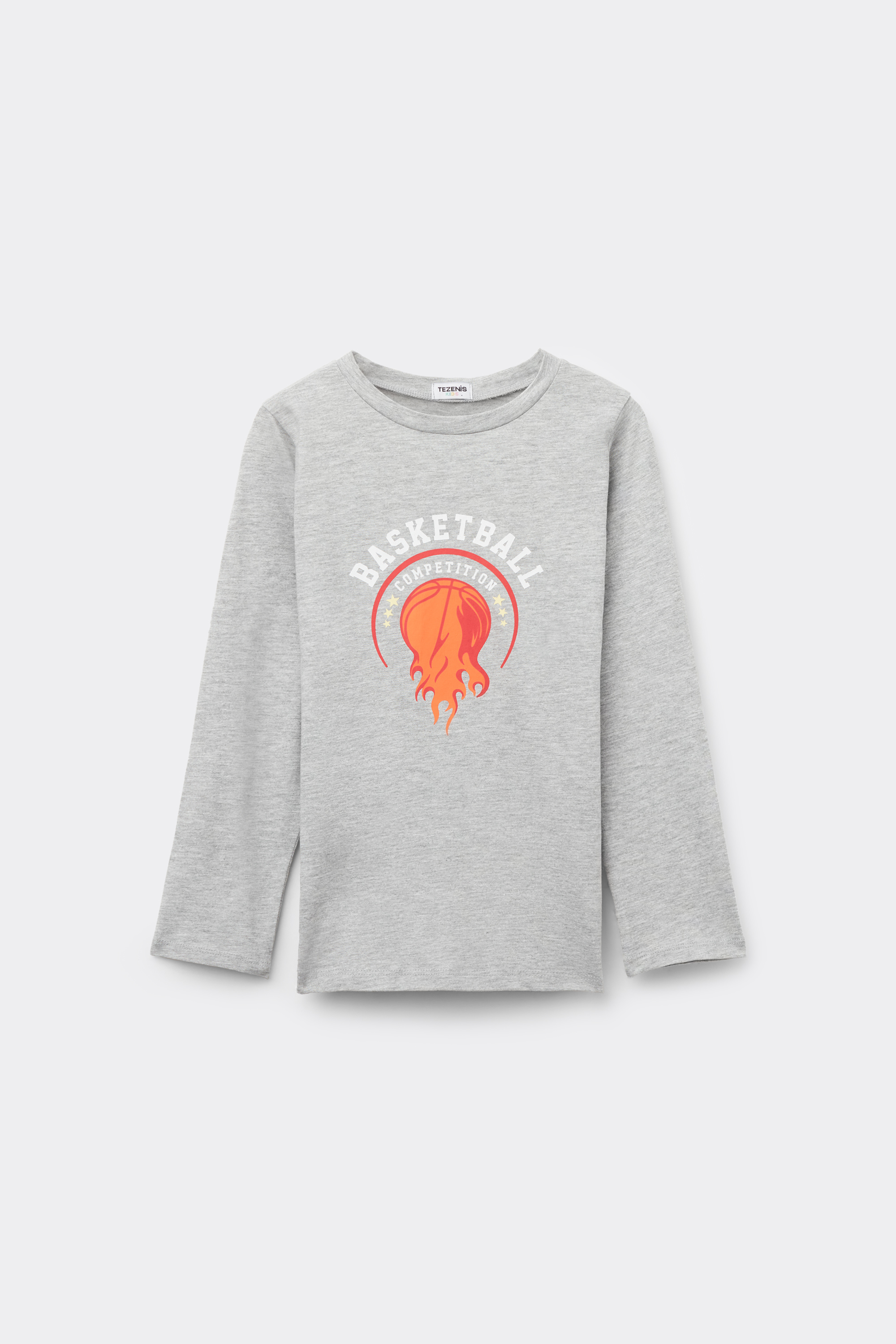 Boys&rsquo; Long Sleeve Printed Cotton Top