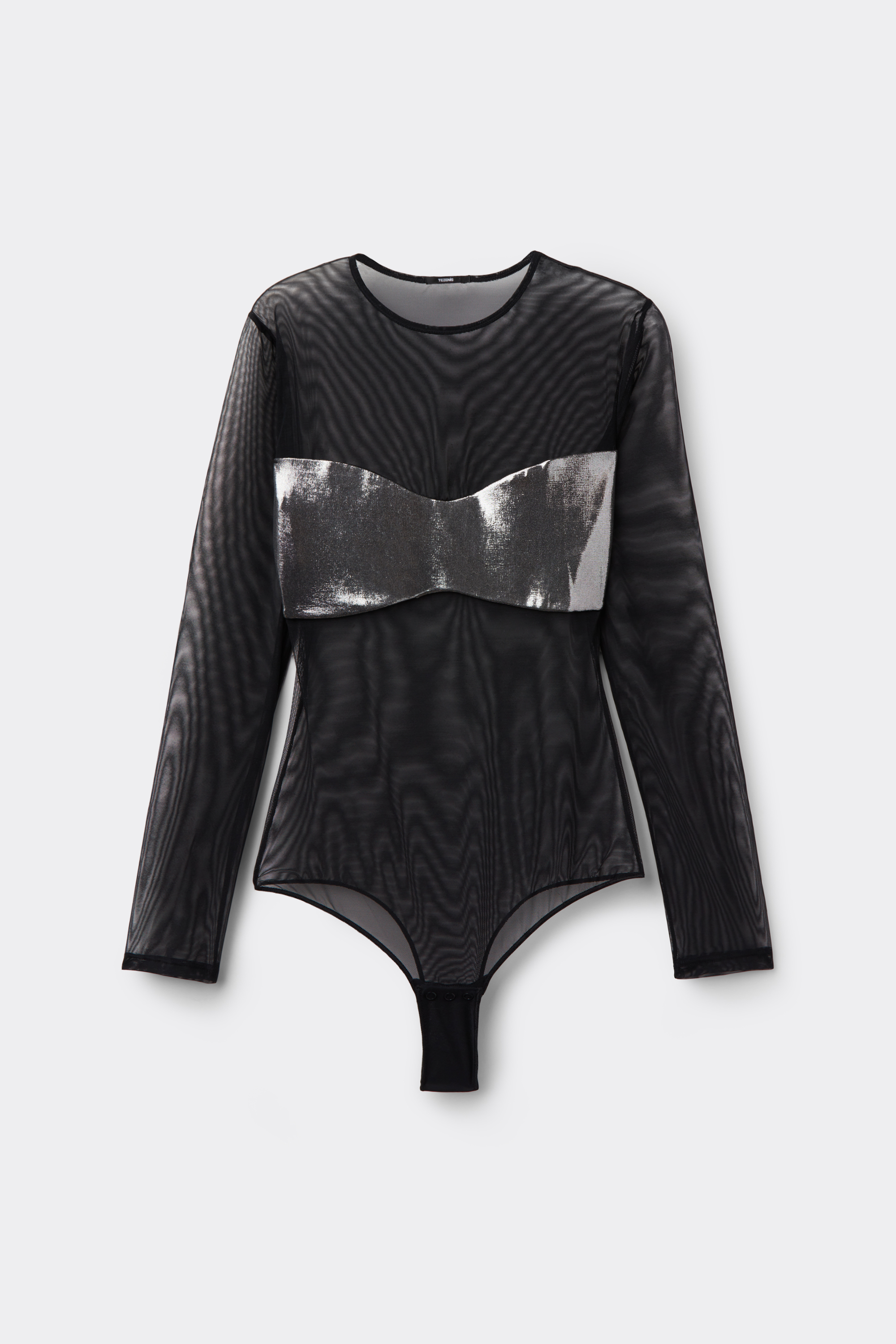 Body Manga Comprida Faixa Revestido