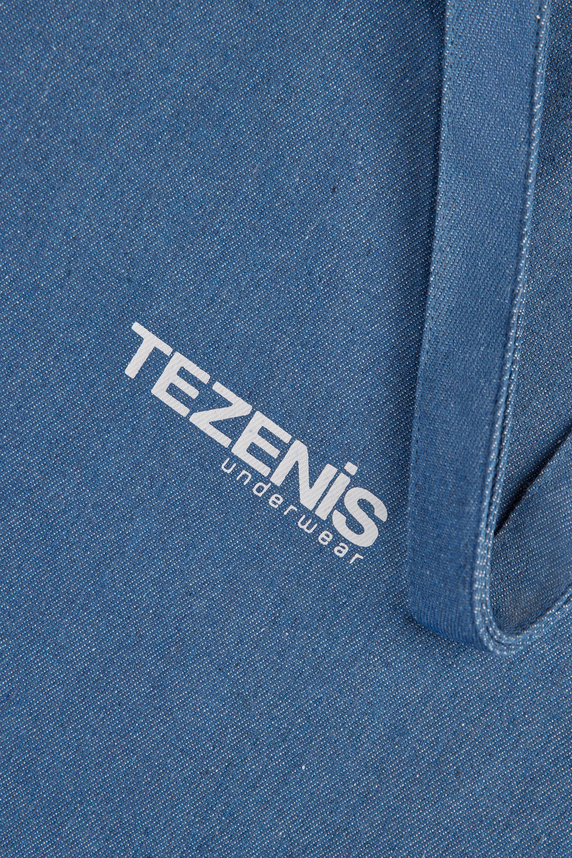 Borsa in Tela Cotone Denim Logo Tezenis