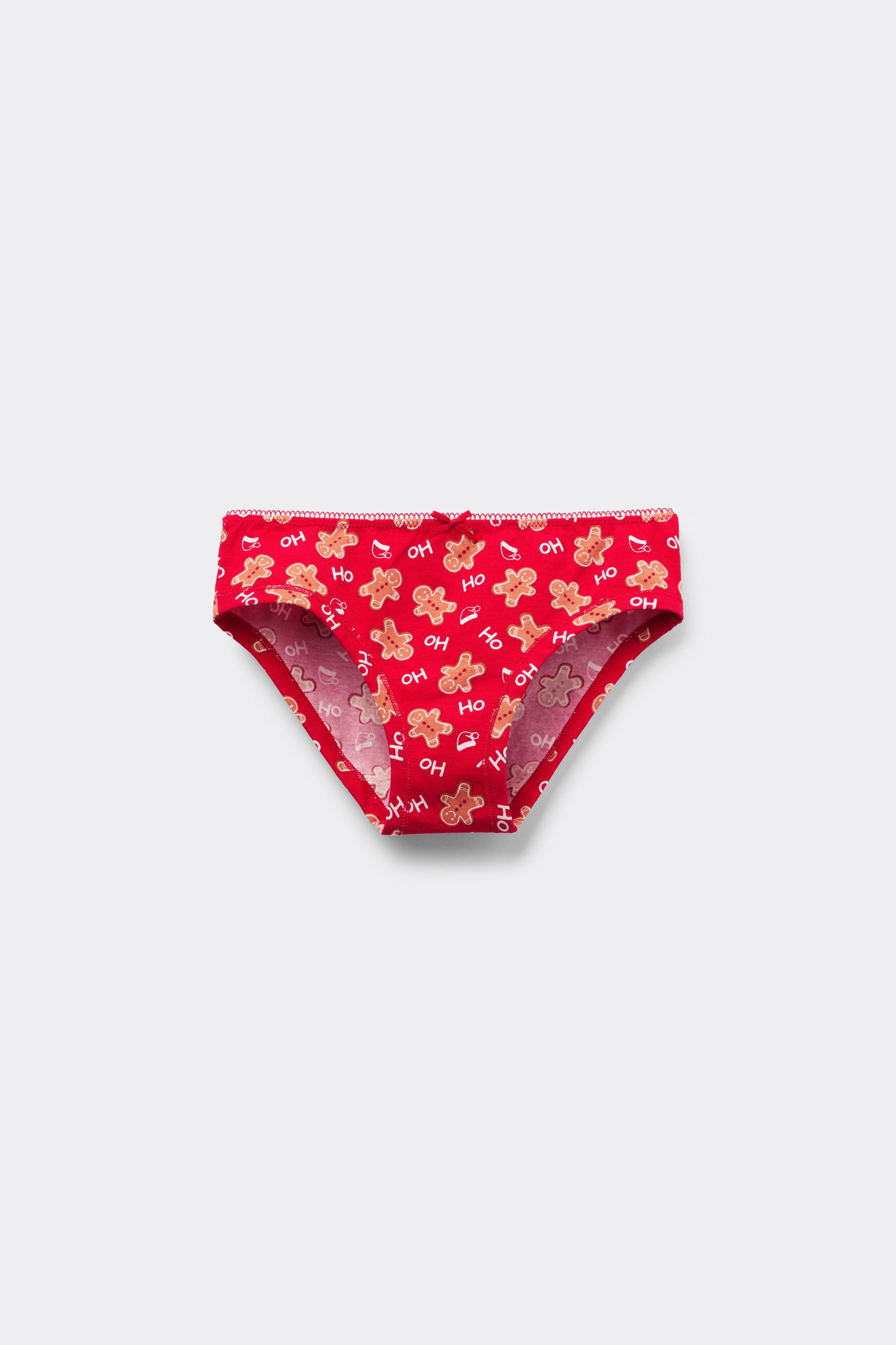 Girls' Cotton Briefs with Christmas Print