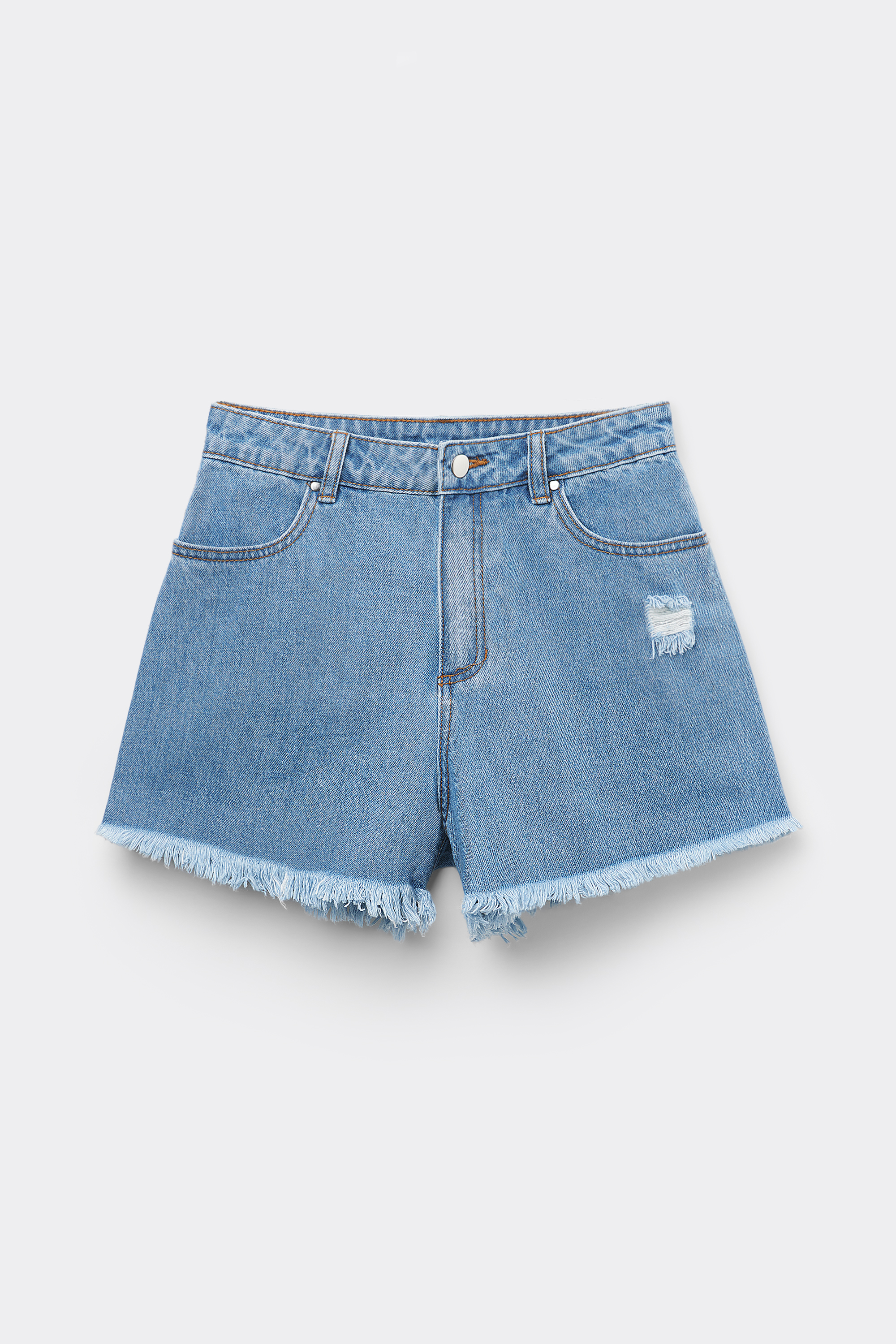 Frayed Denim Shorts