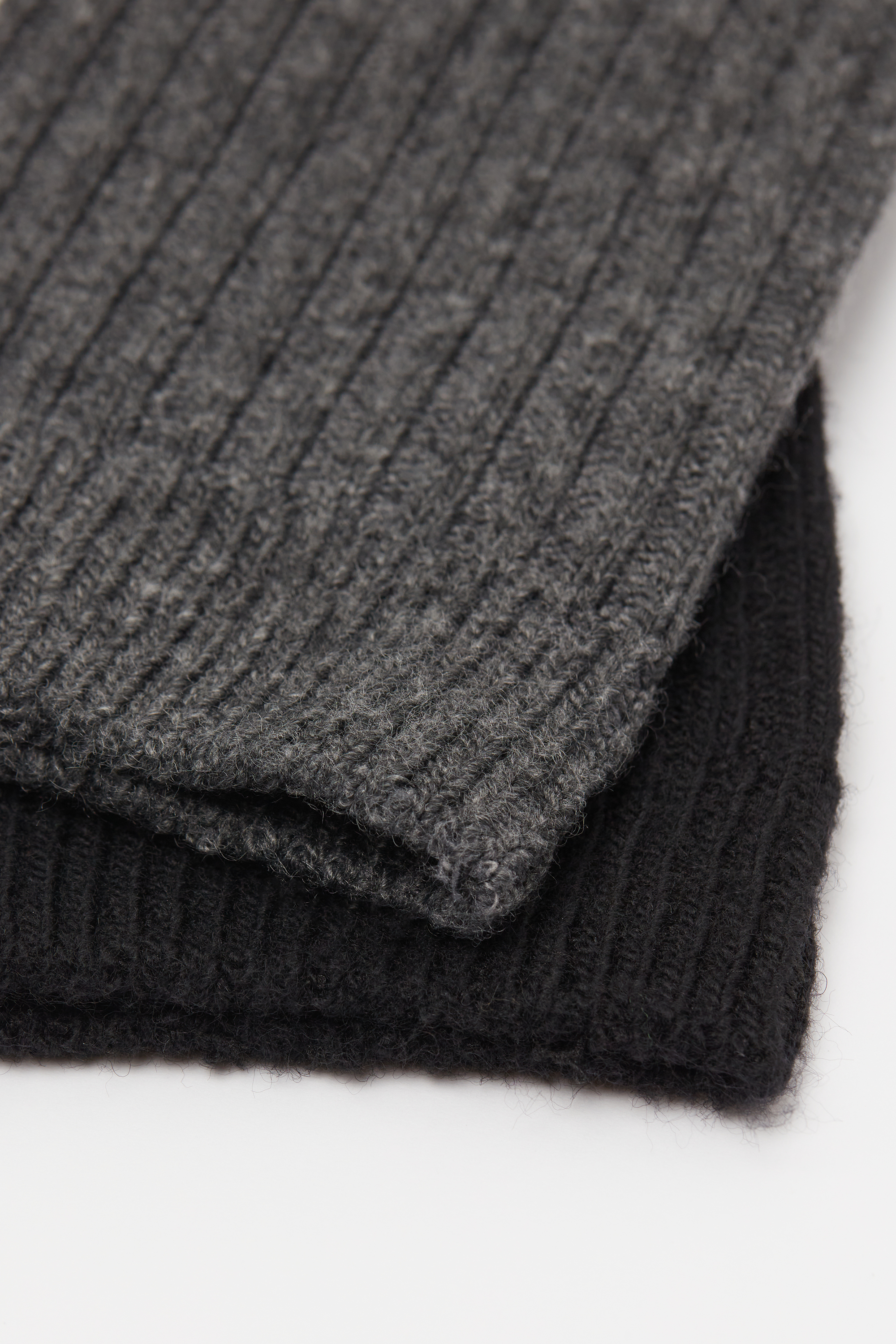 2 Pairs of Women&rsquo;s Ribbed Wool Knee Socks