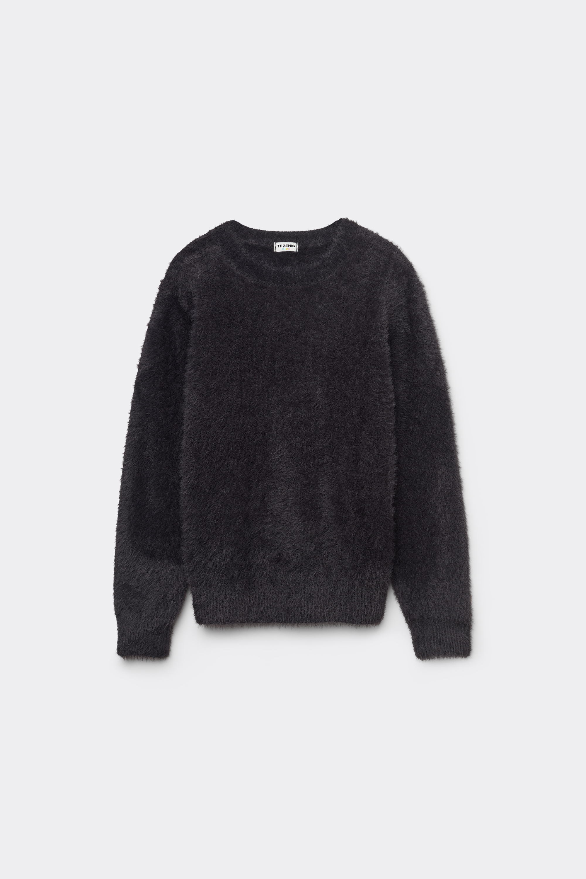 Fur Round-Neckline Sweater