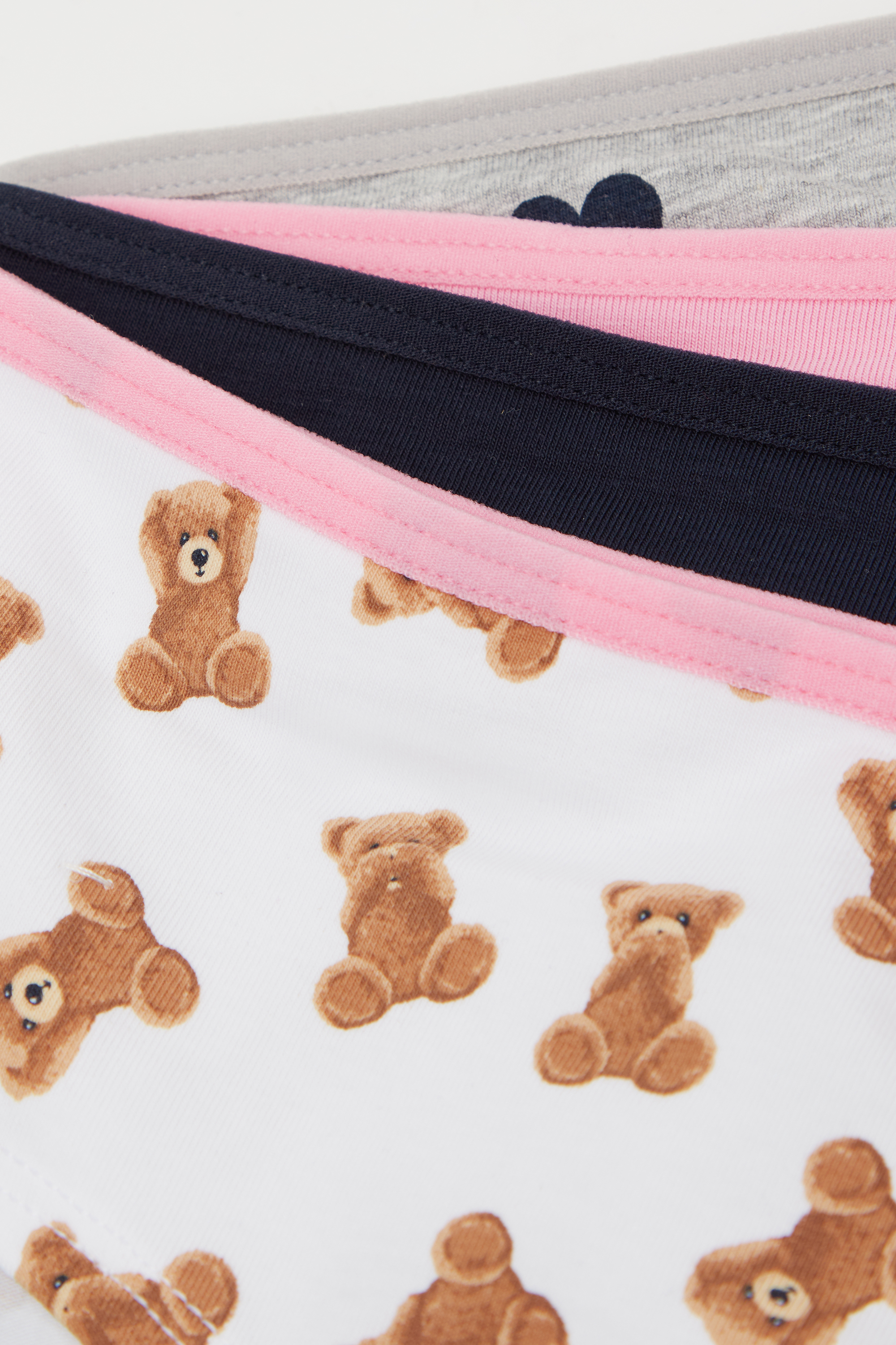 4 Paia Culotte Bimba Cotone Stampato