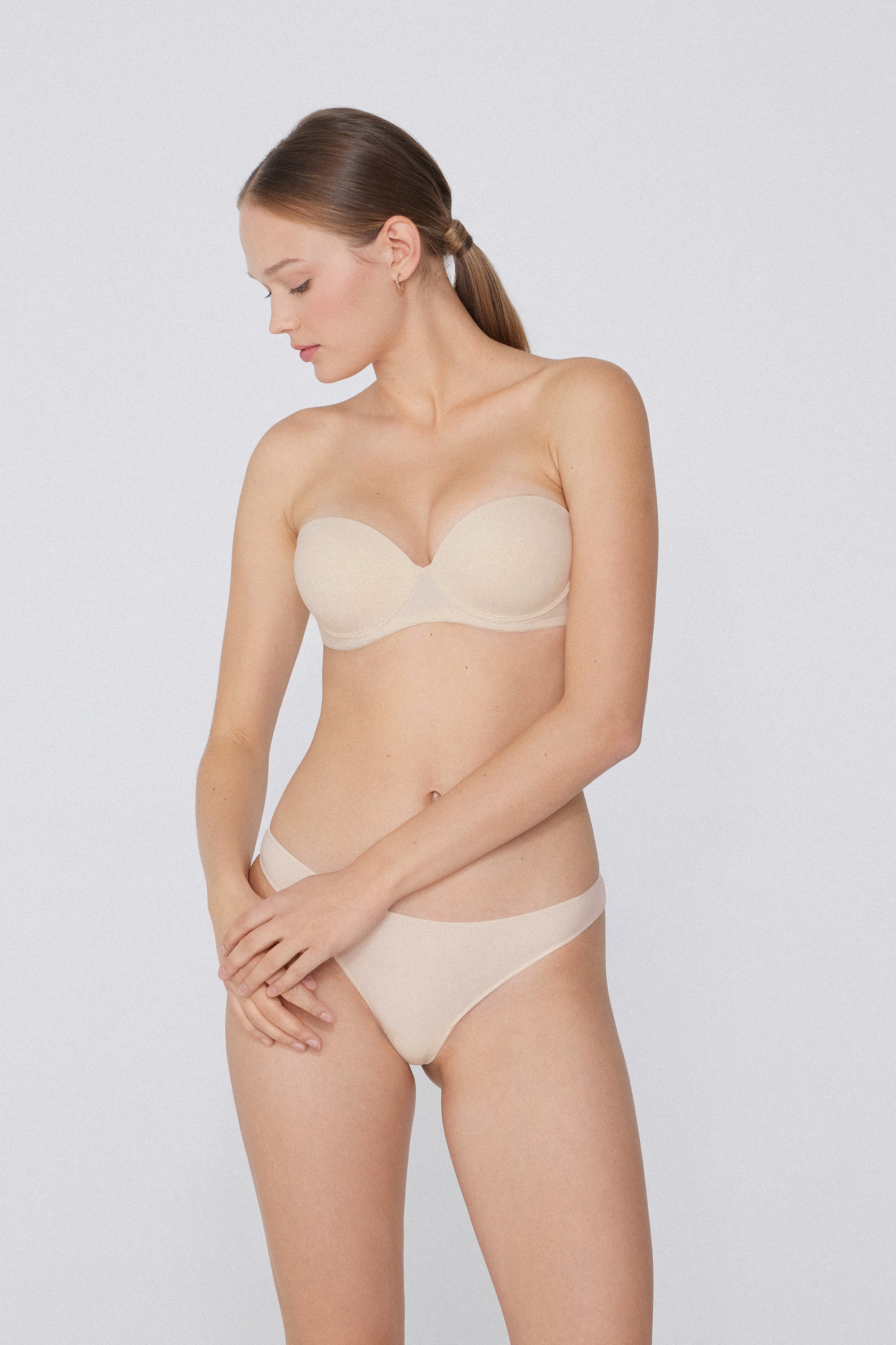 Soutien-gorge Bandeau Ultra-rembourr&eacute; Madrid en Microfibre Recycl&eacute;e
