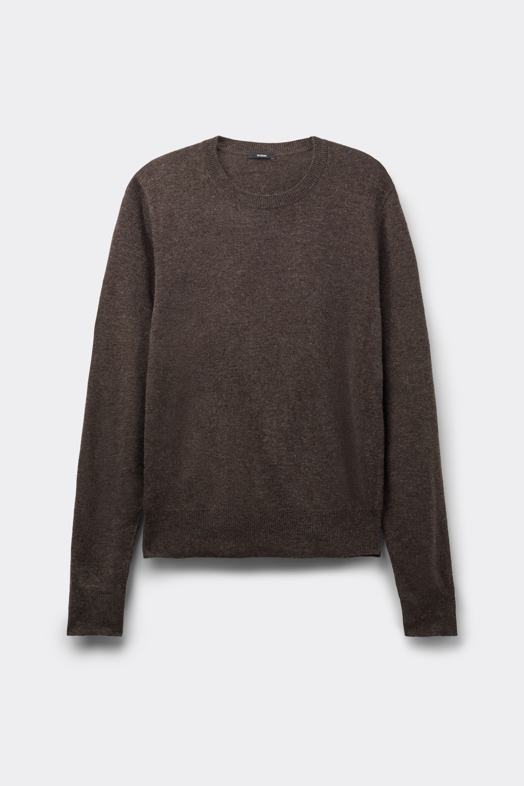 Long Sleeve Round-Neckline Heavy Sweater with Wool